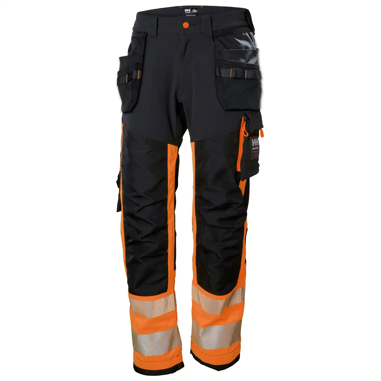 Warnschutz Bundhose "ICU" in orange/schwarz, C44 - Thumbnail 1