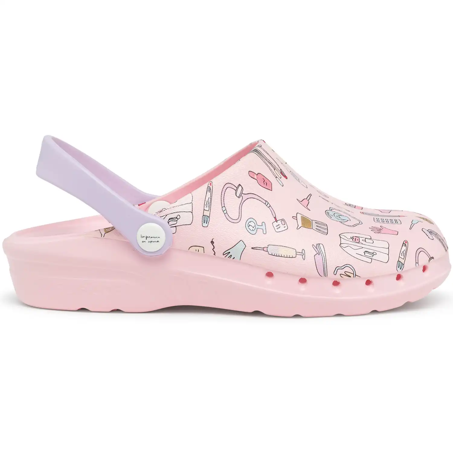Damen Clogs "ODEN+ PRINT" pink in 39 - Thumbnail 3