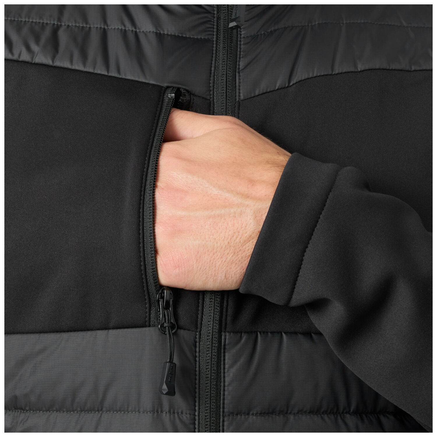 Hybridjacke "OXFORD" in schwarz, XXL - Thumbnail 3