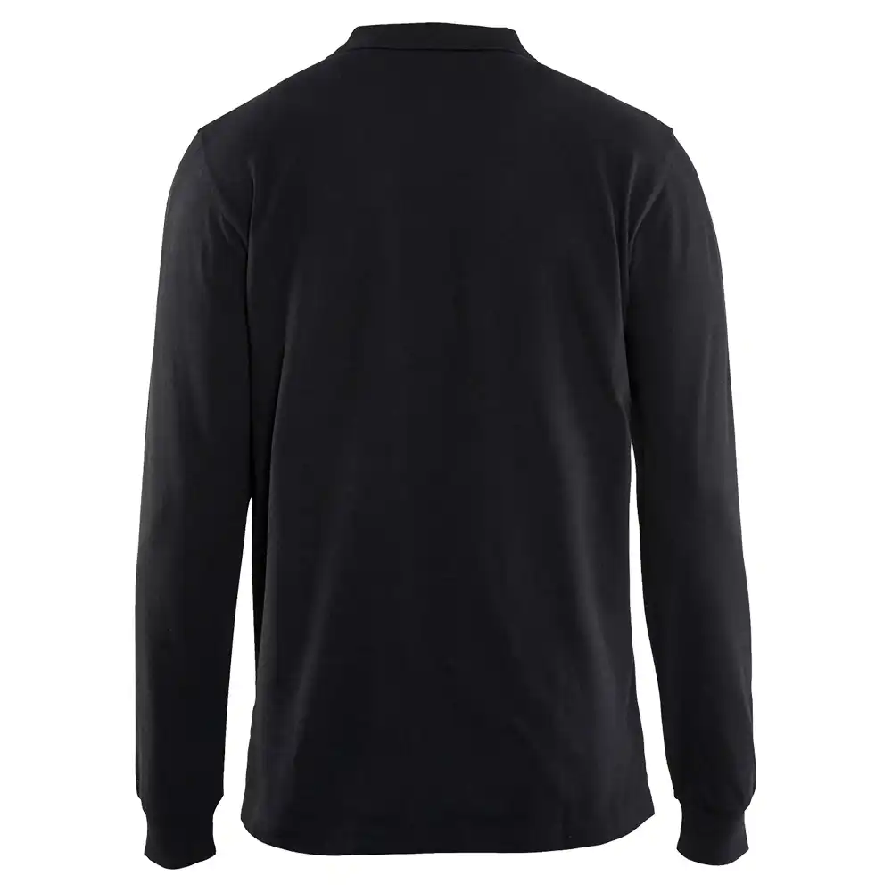 Langarm Polo-Shirt "3388" in schwarz, 3XL - Thumbnail 2