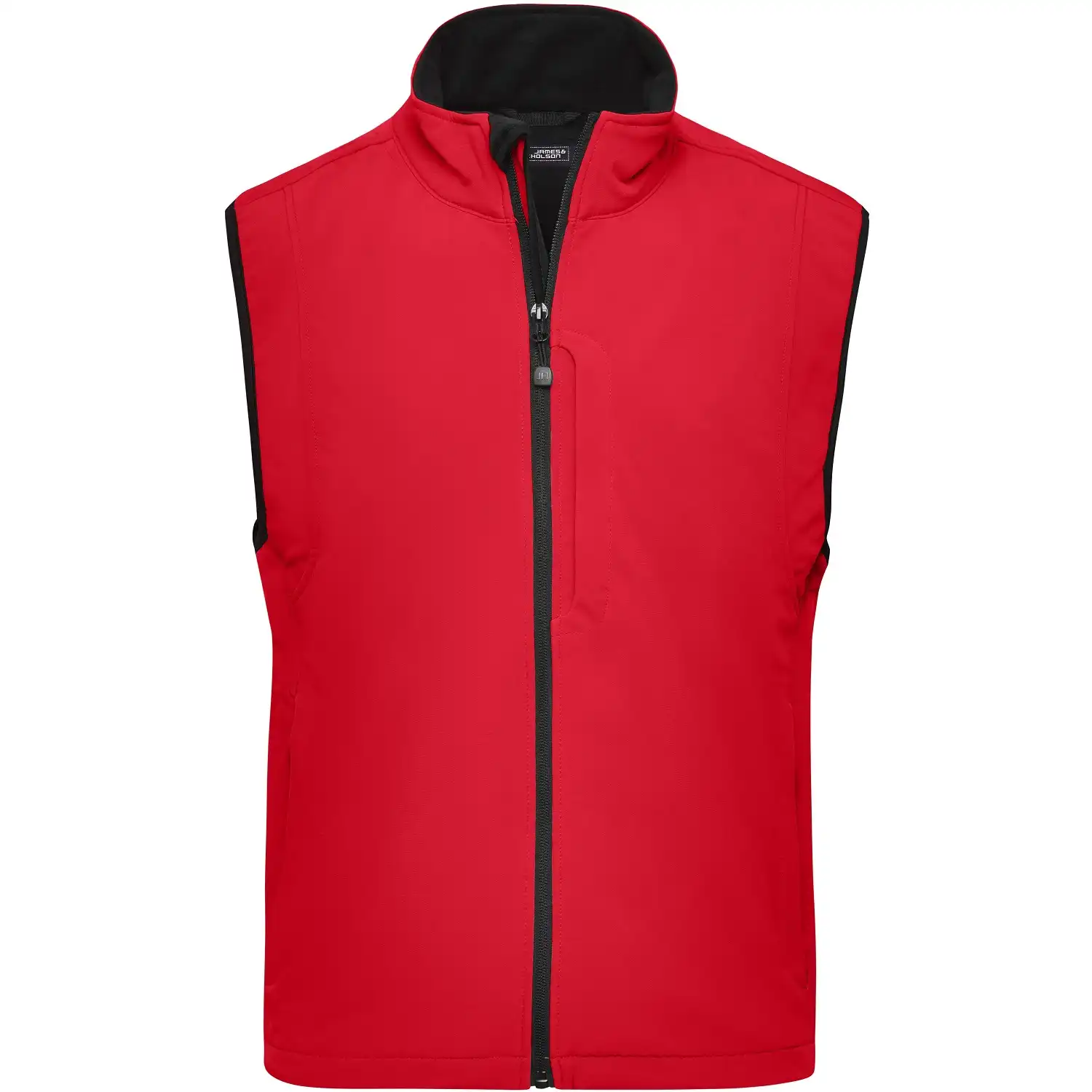 Softshellweste "JN136" in red, 3XL - Thumbnail 1