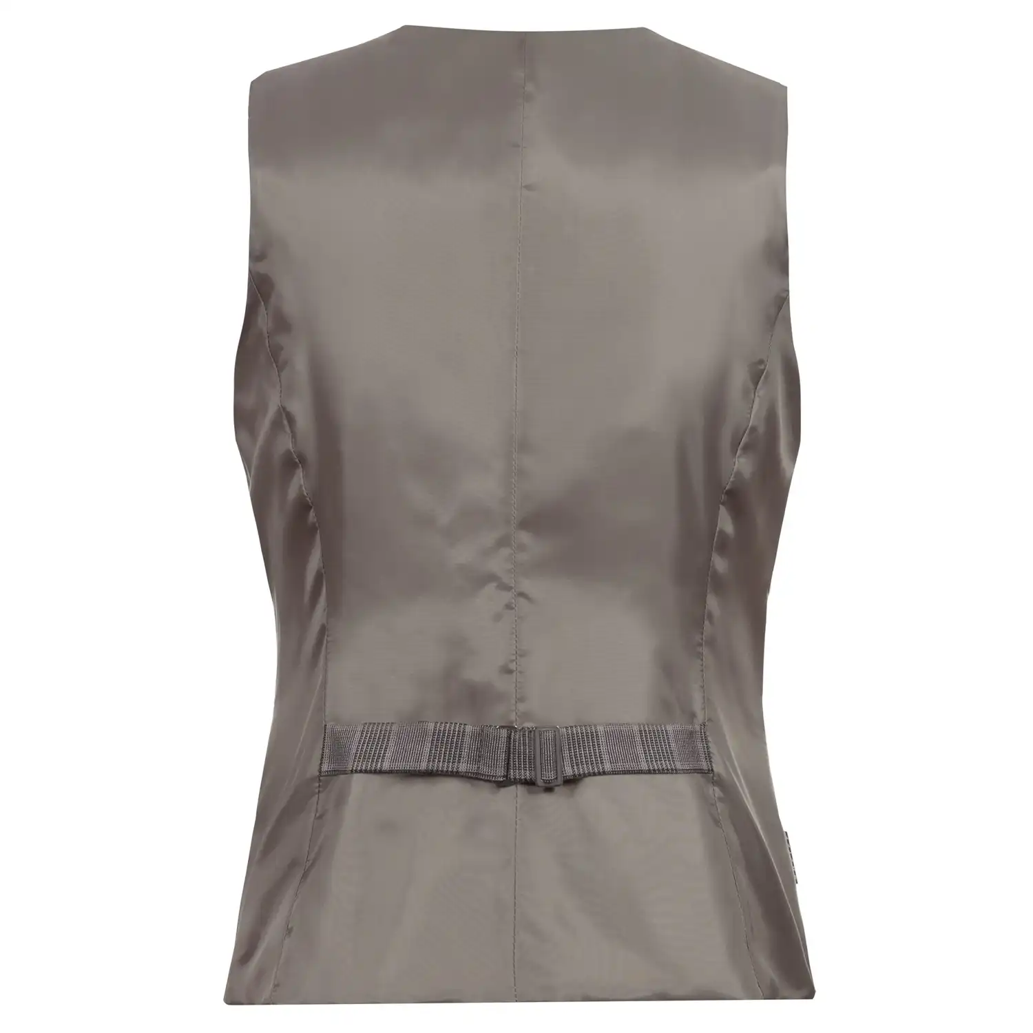 Damen Gastro Weste Glencheck "1715" in braun, L - Thumbnail 2