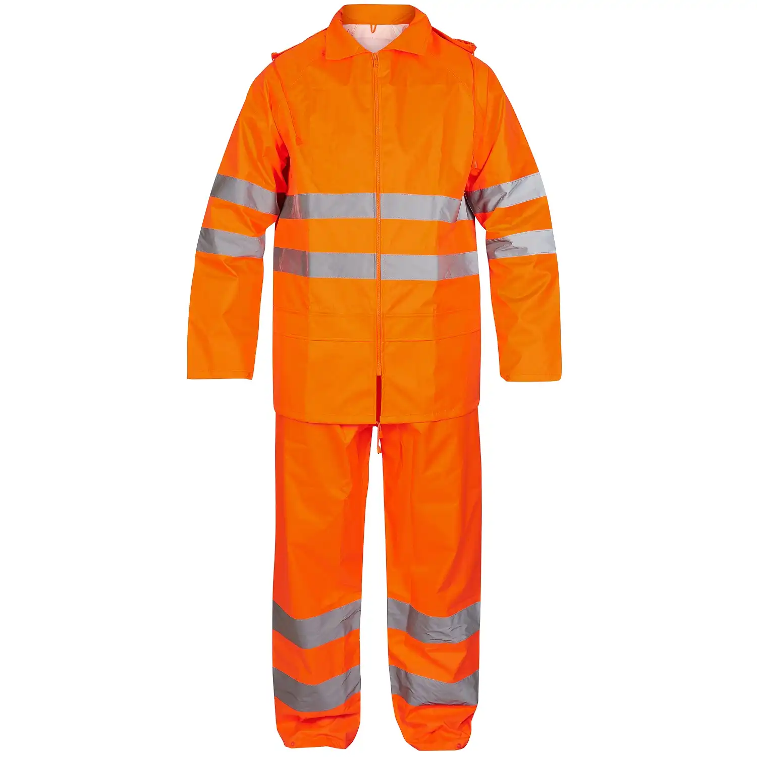 Warnschutz Regenset "1916-218" Safety in Orange, L - Thumbnail 1