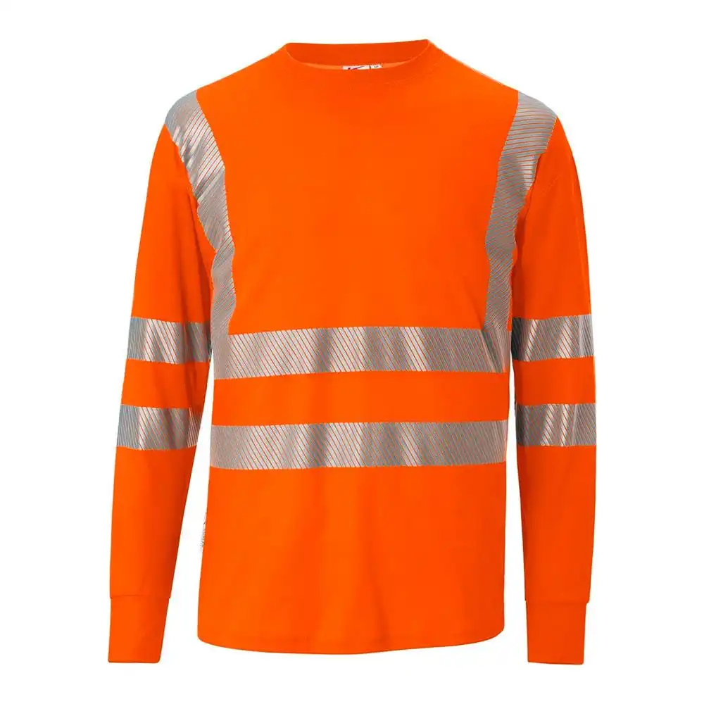 Warnschutz Longsleeve-Shirt "REFLECTIQ" UV-Schutz in warnorange, L - Bild 1