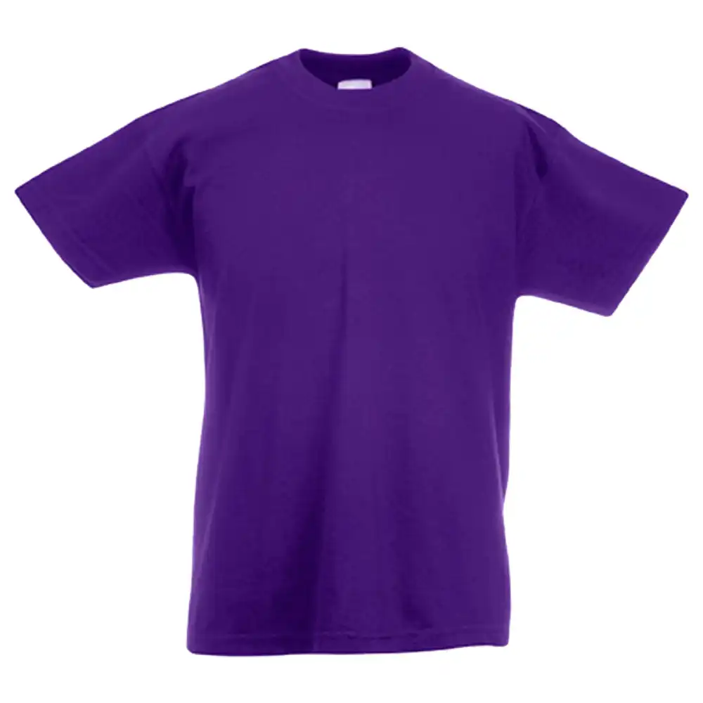 Kinder T-Shirt "F140K" 100% Baumwolle Valueweight in purple, 104 - Thumbnail 1