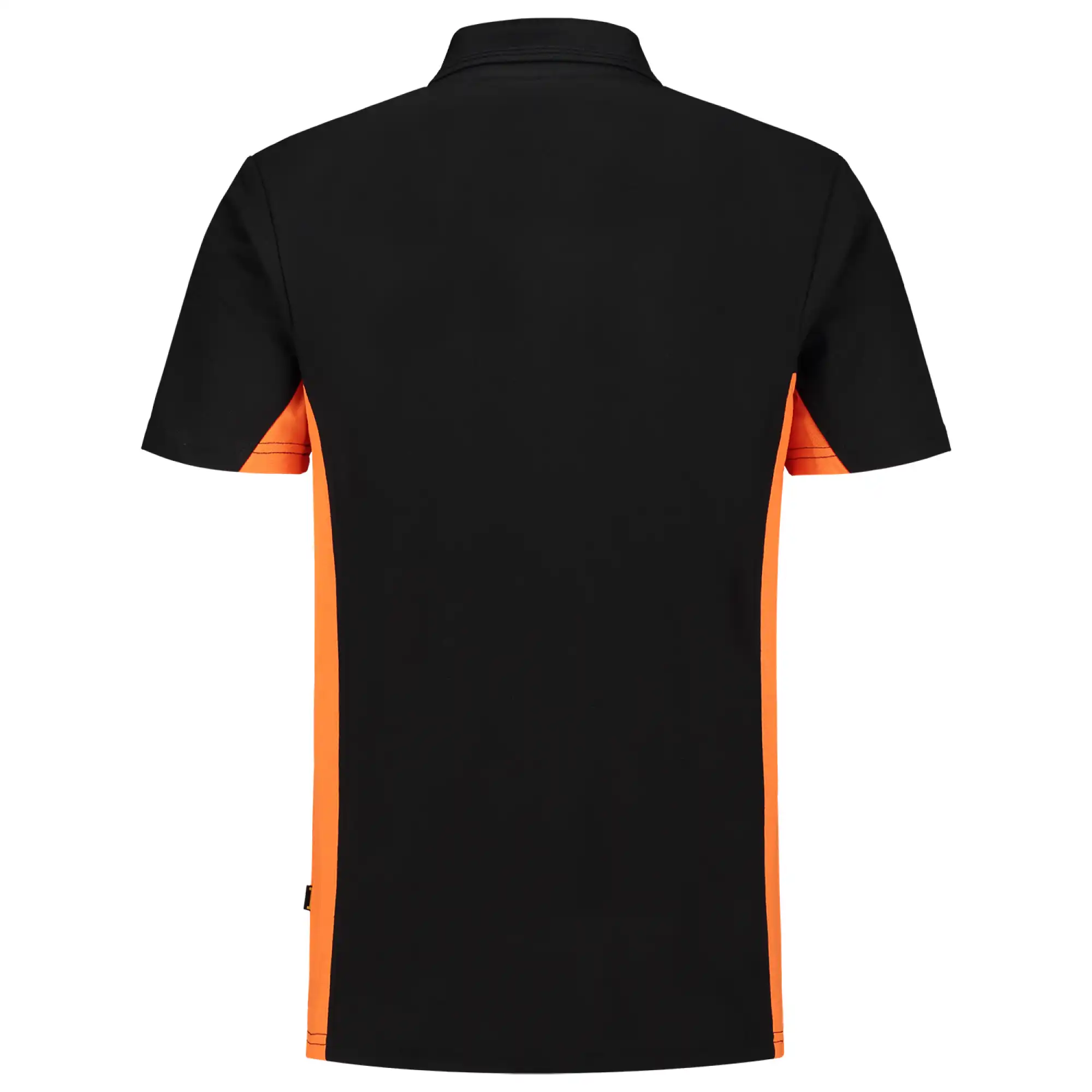 Polo-Shirt Bicolor "202004" Workwear in black/orange, M - Thumbnail 2