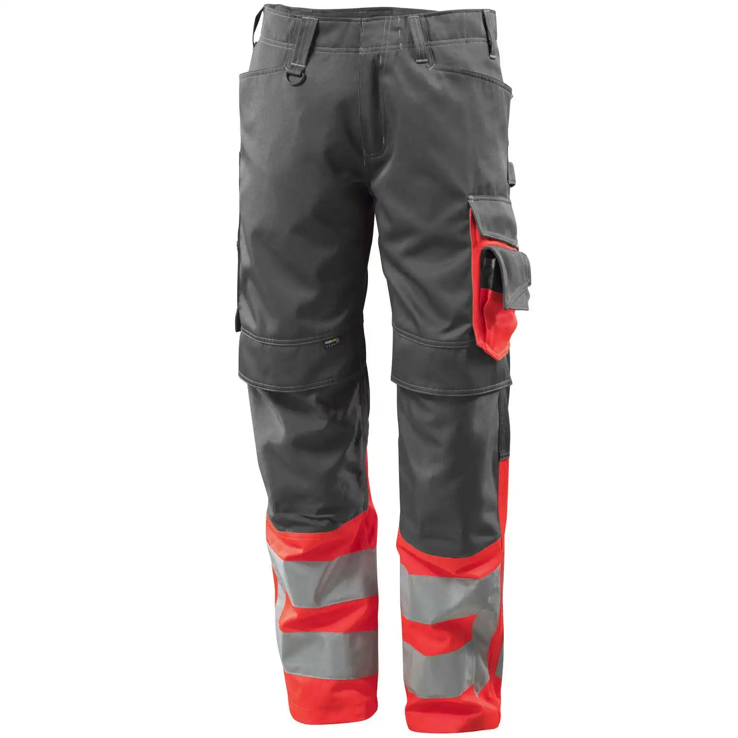 Warnschutzhose "LEEDS" Safe Supreme in dunkelanthrazit/rot, 76C46 (EU 23) - Bild 1