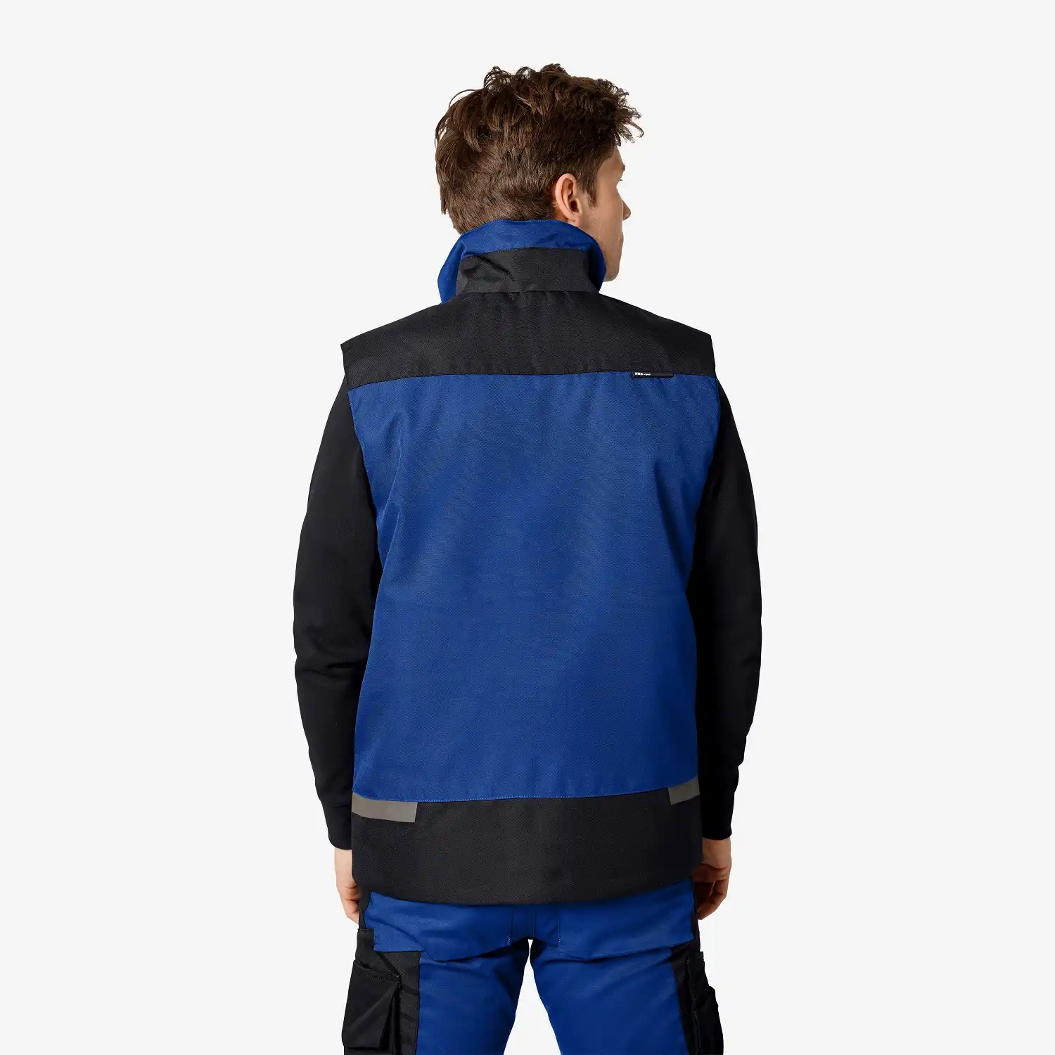 Softshell Arbeitsweste "HAUKE" in royalblau/schwarz, XXL - Thumbnail 2