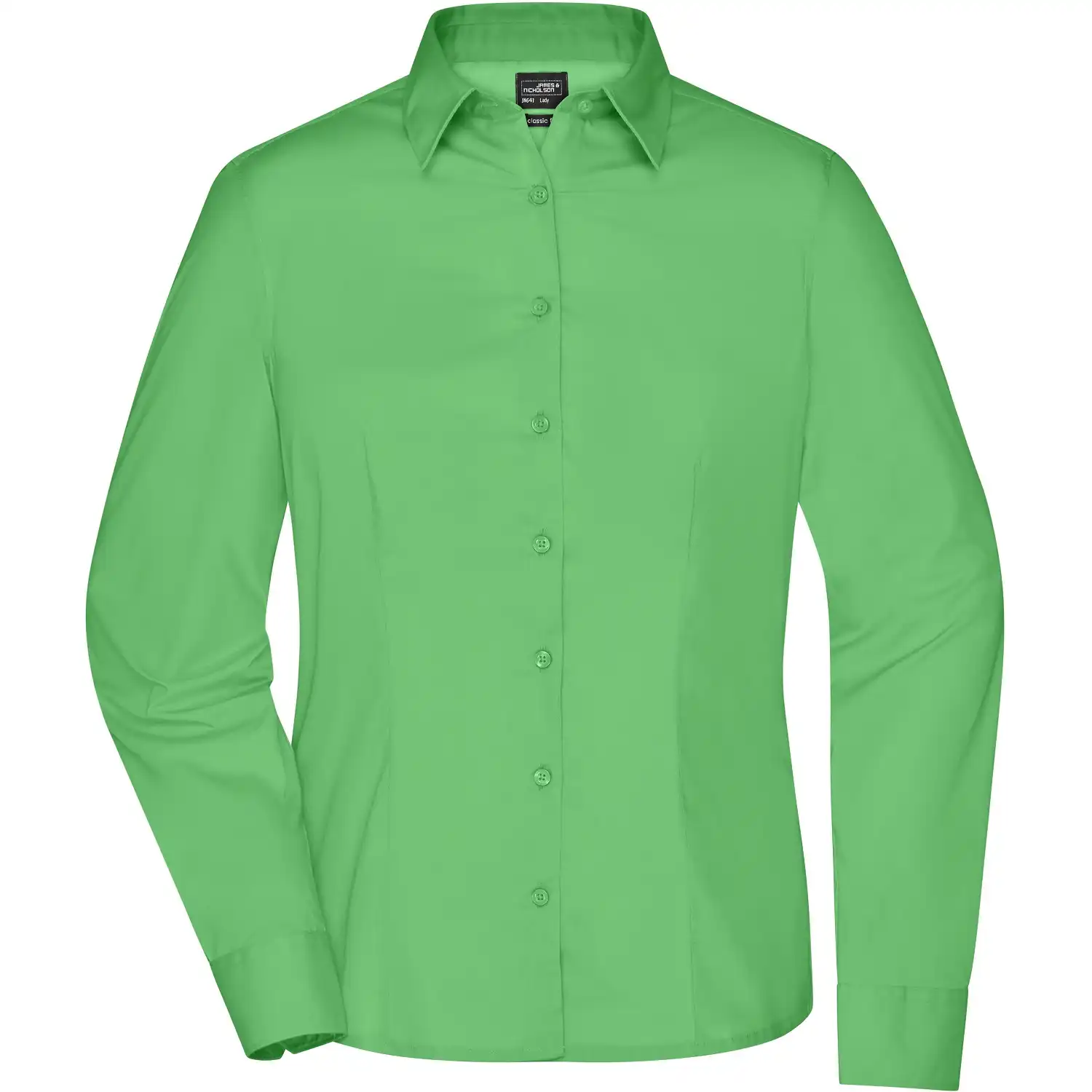 Damen Business Bluse "JN641" in lime-green, 3XL - Thumbnail 1