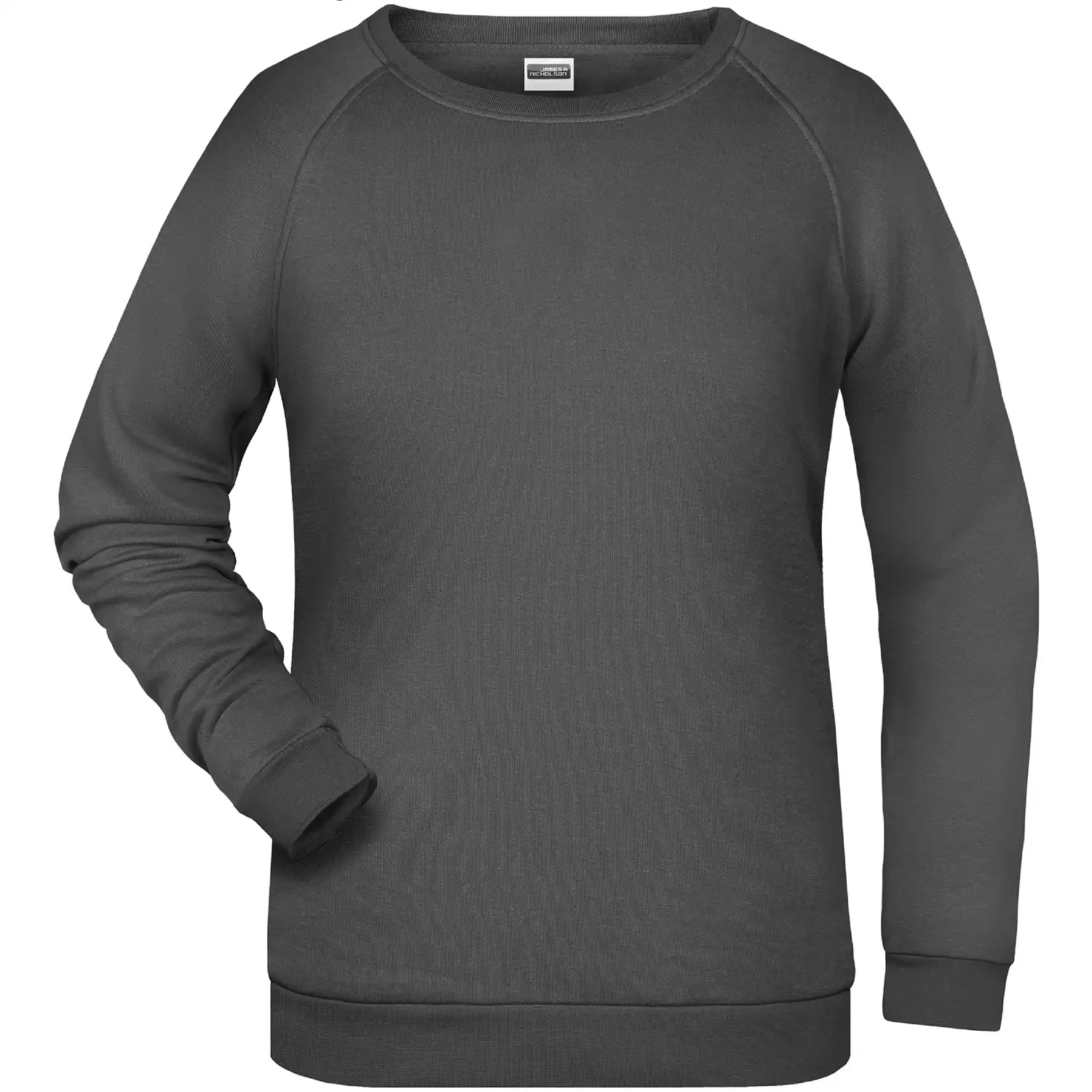 Damen Sweatshirt Basic Sweat Lady in graphite, 3XL - Thumbnail 1