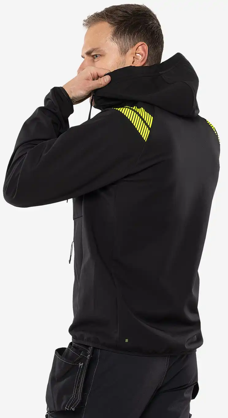 Softshelljacke "7461" GBON in schwarz, L - Thumbnail 6