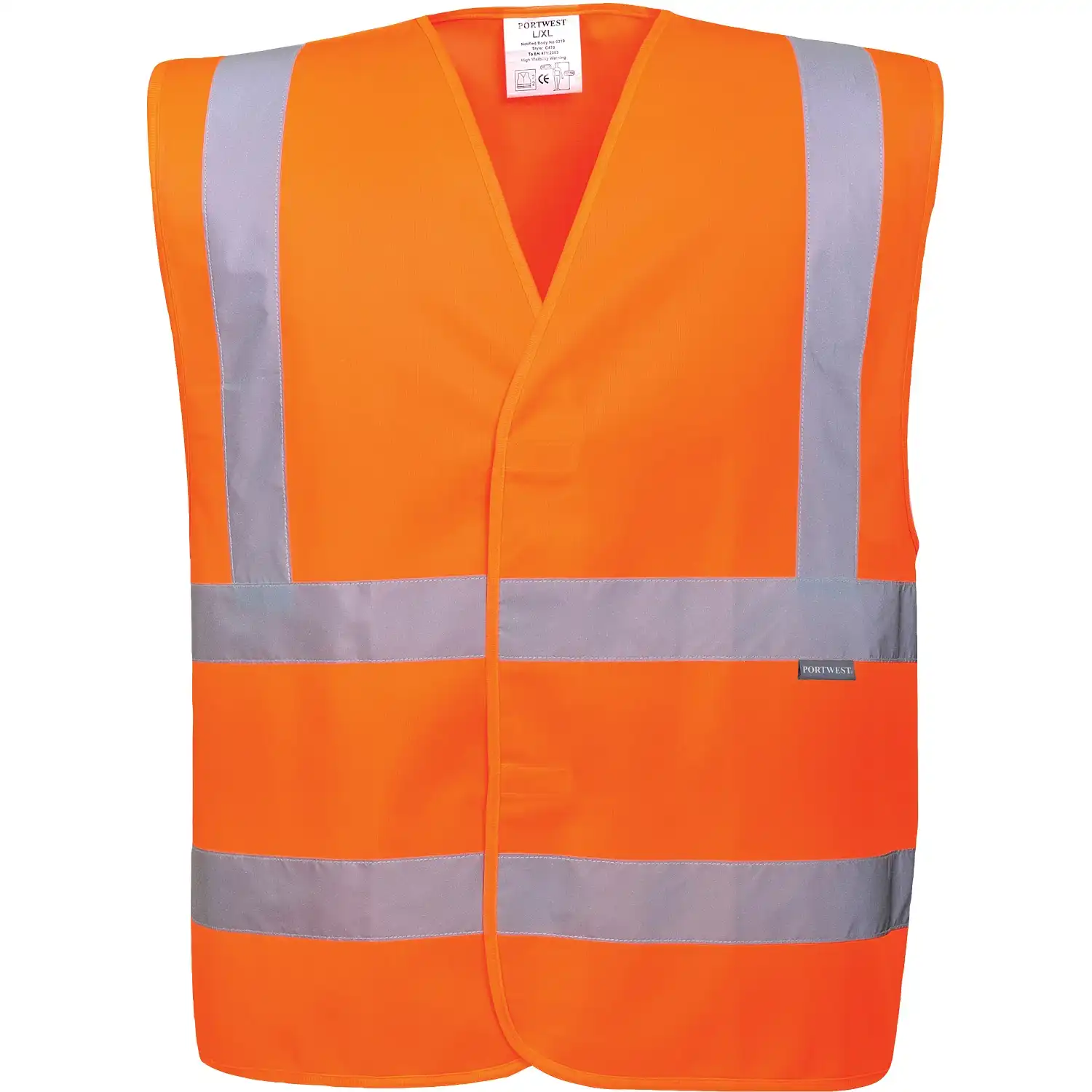 Warnweste 100% Polyester "C470" Kl. 2 in Orange, 6XL/7XL - Thumbnail 1