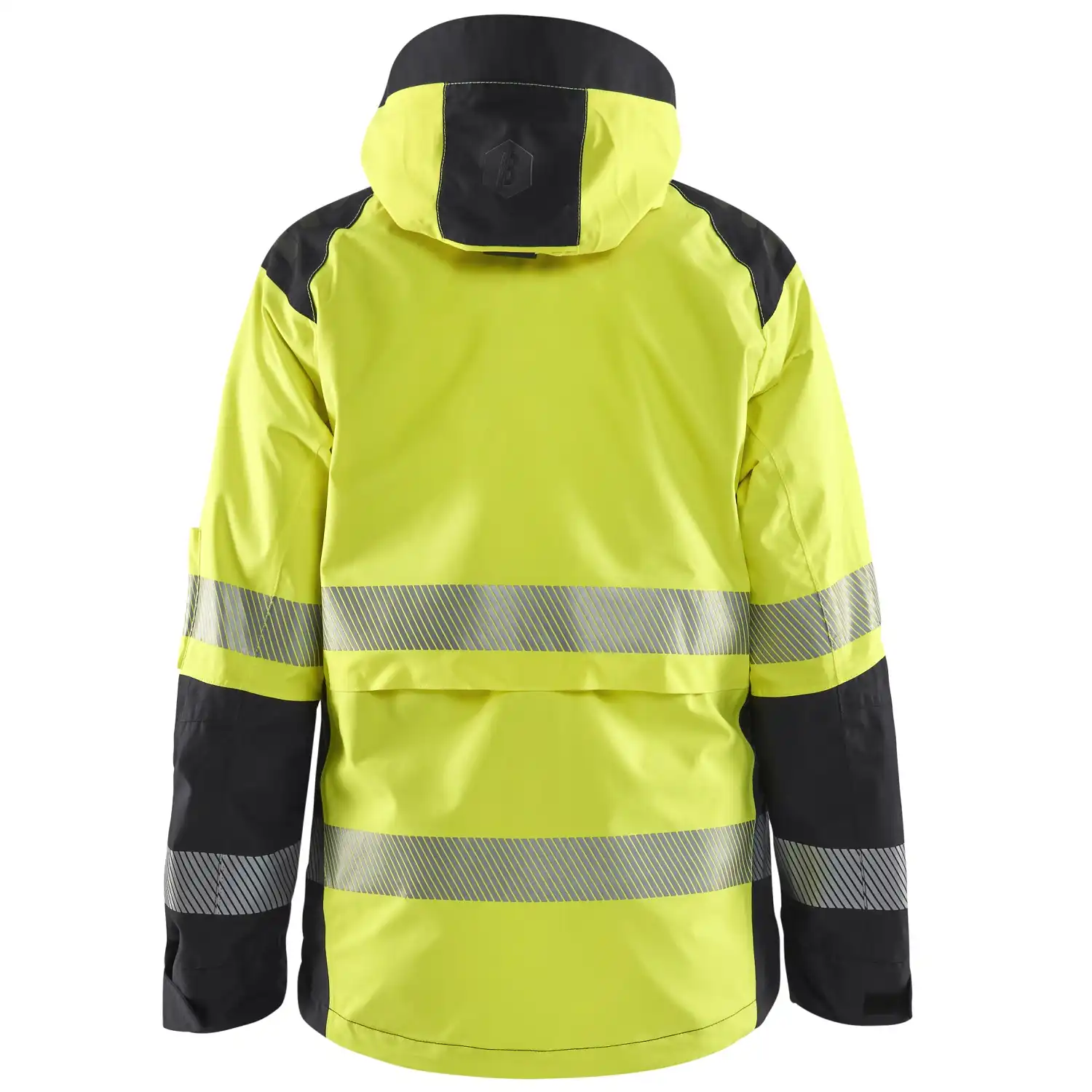 Damen Warnschutz Regenjacke Kl. 2 "4436" in gelb/schwarz, 3XL - Thumbnail 2