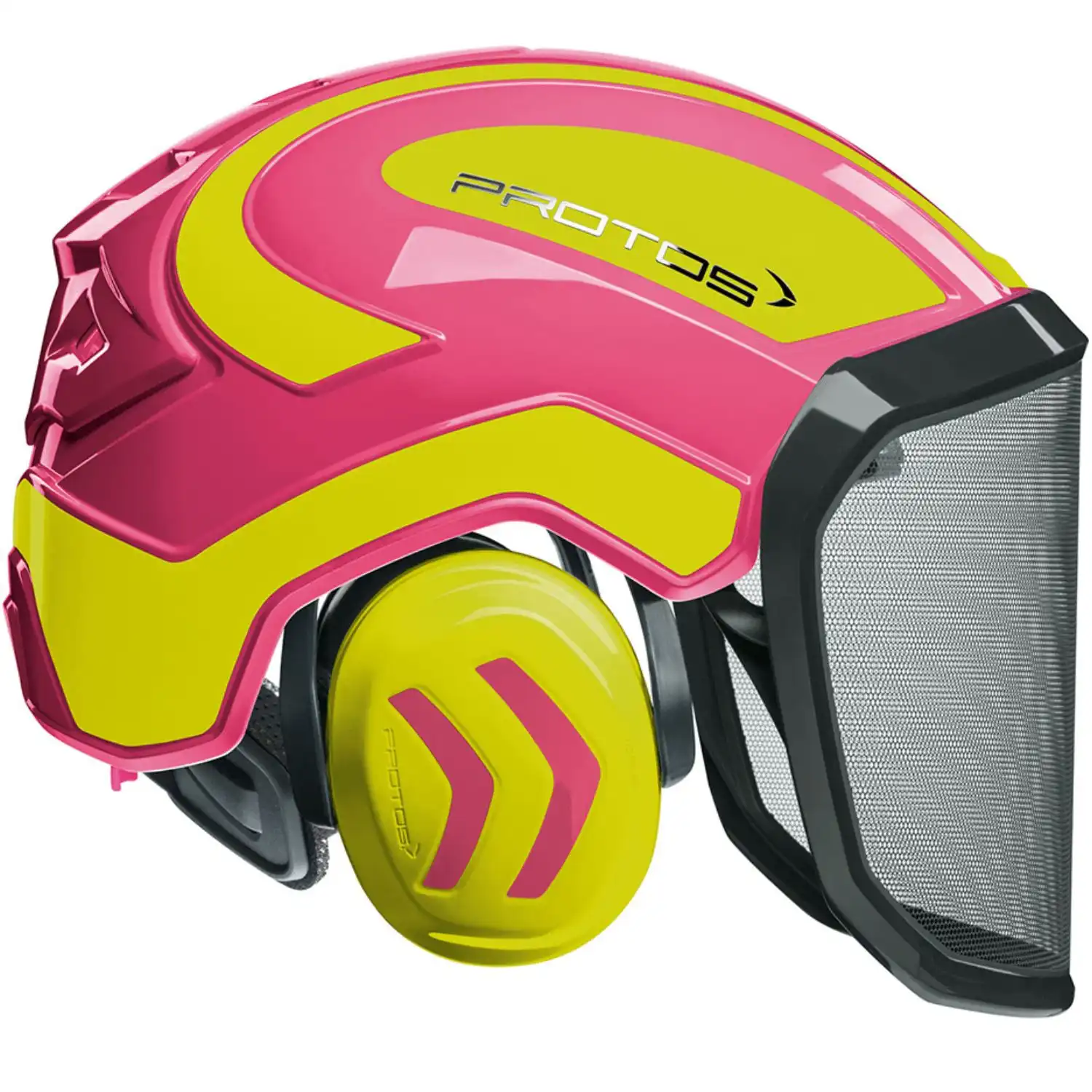 Forsthelm "INTEGRAL FOREST" fein F39 in pink/neongelb - Bild 1