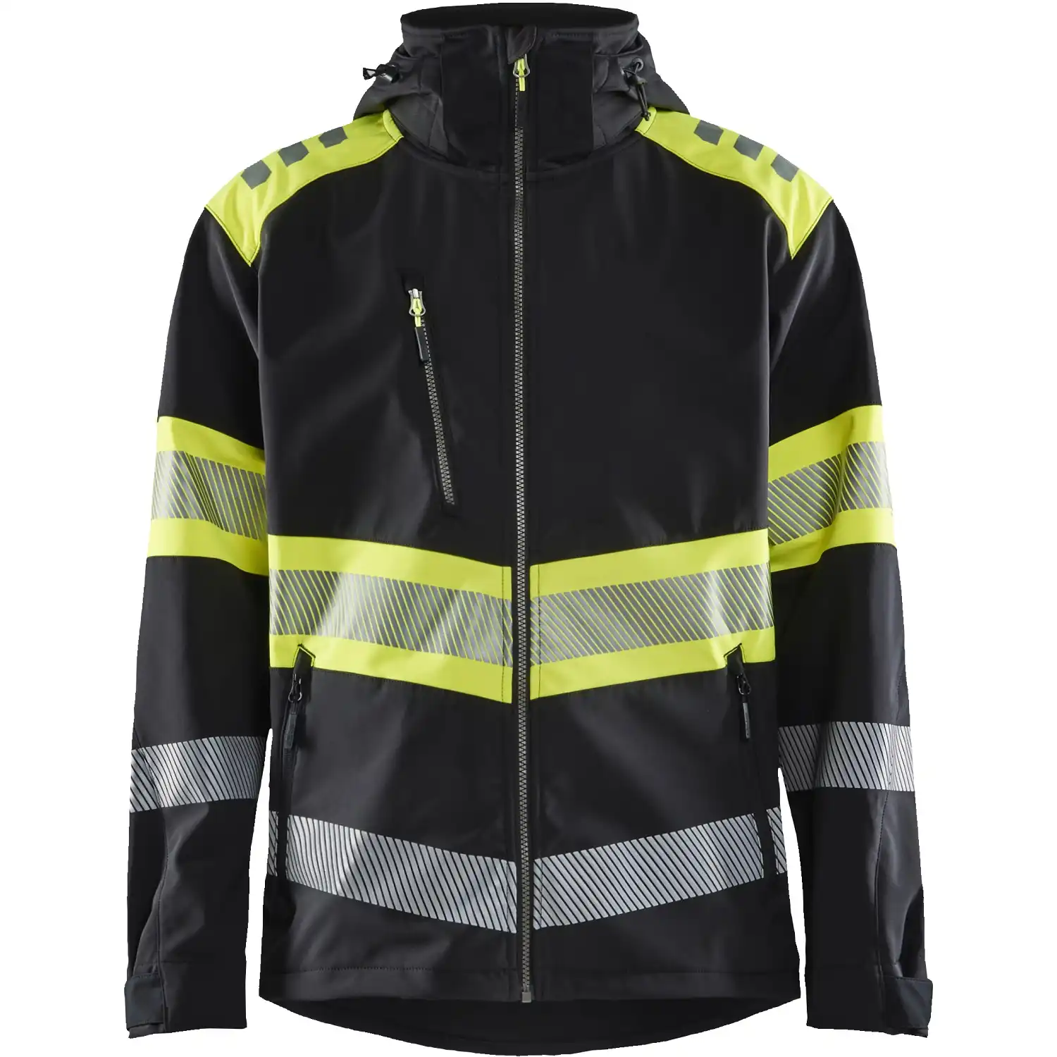 Warnschutz Softshelljacke "4494" in schwarz/gelb, L - Thumbnail 1