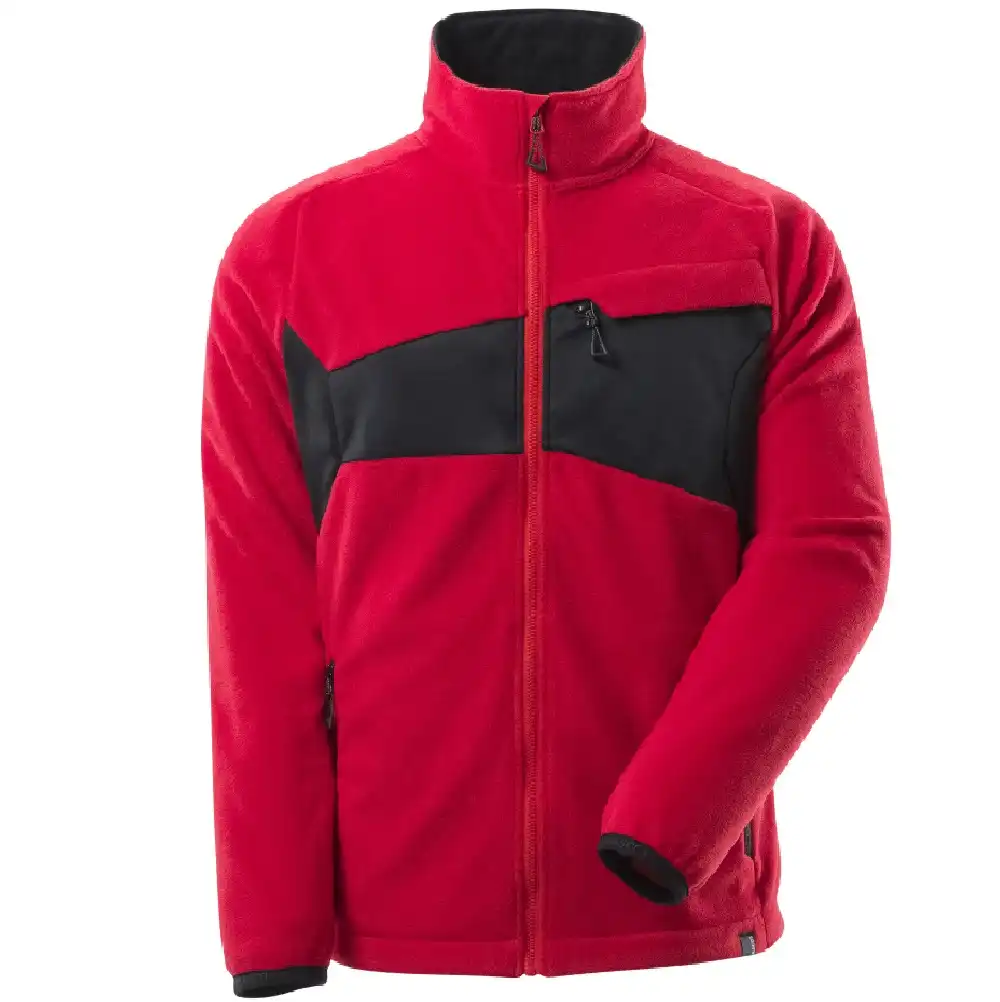 Fleecejacke "ACCELERATE" Antipilling in verkehrsrot/schwarz, L - Bild 1