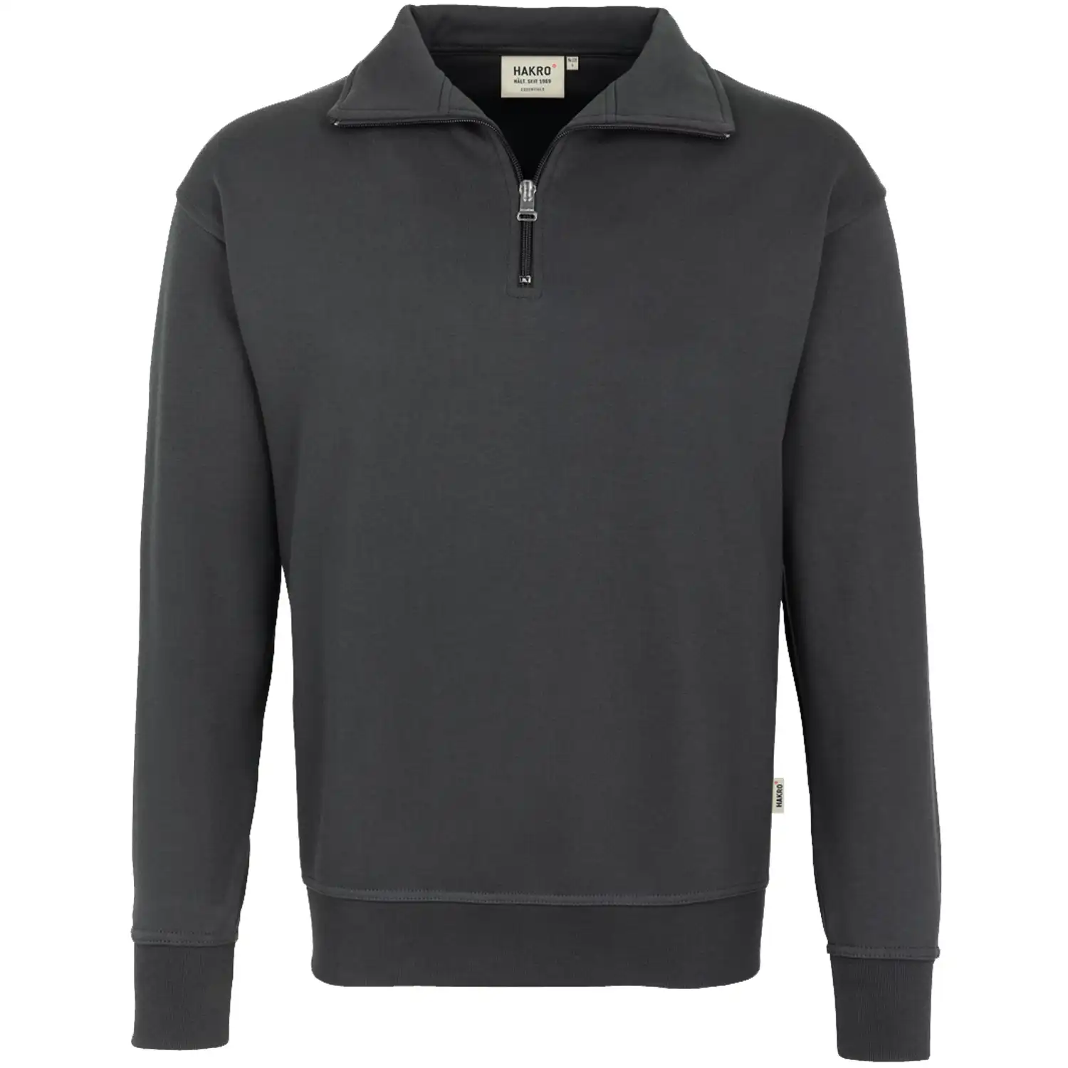 Zip Sweat-Shirt "Premium" 451 in anthrazit, L - Thumbnail 1