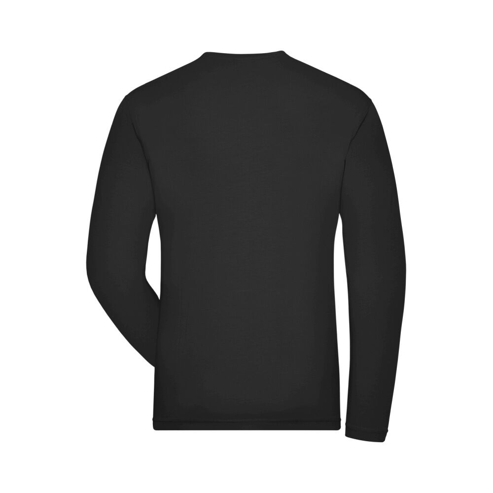 Bio Stretch Langarmshirt "JN1804" UV-Schutz in black, 3XL - Thumbnail 2