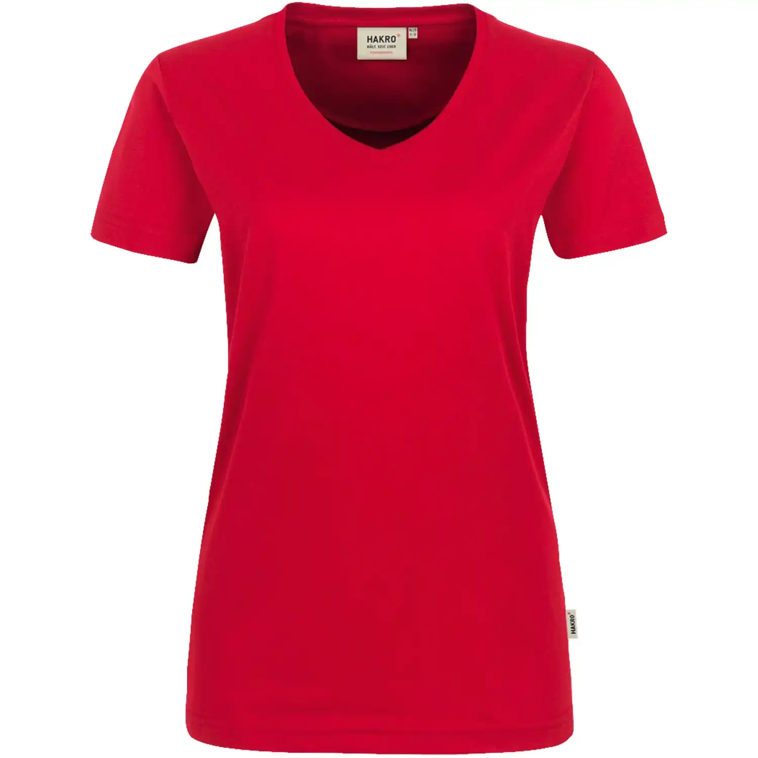 Damen V-Shirt "PERFORMANCE" 181 in Rot, L - Thumbnail 1