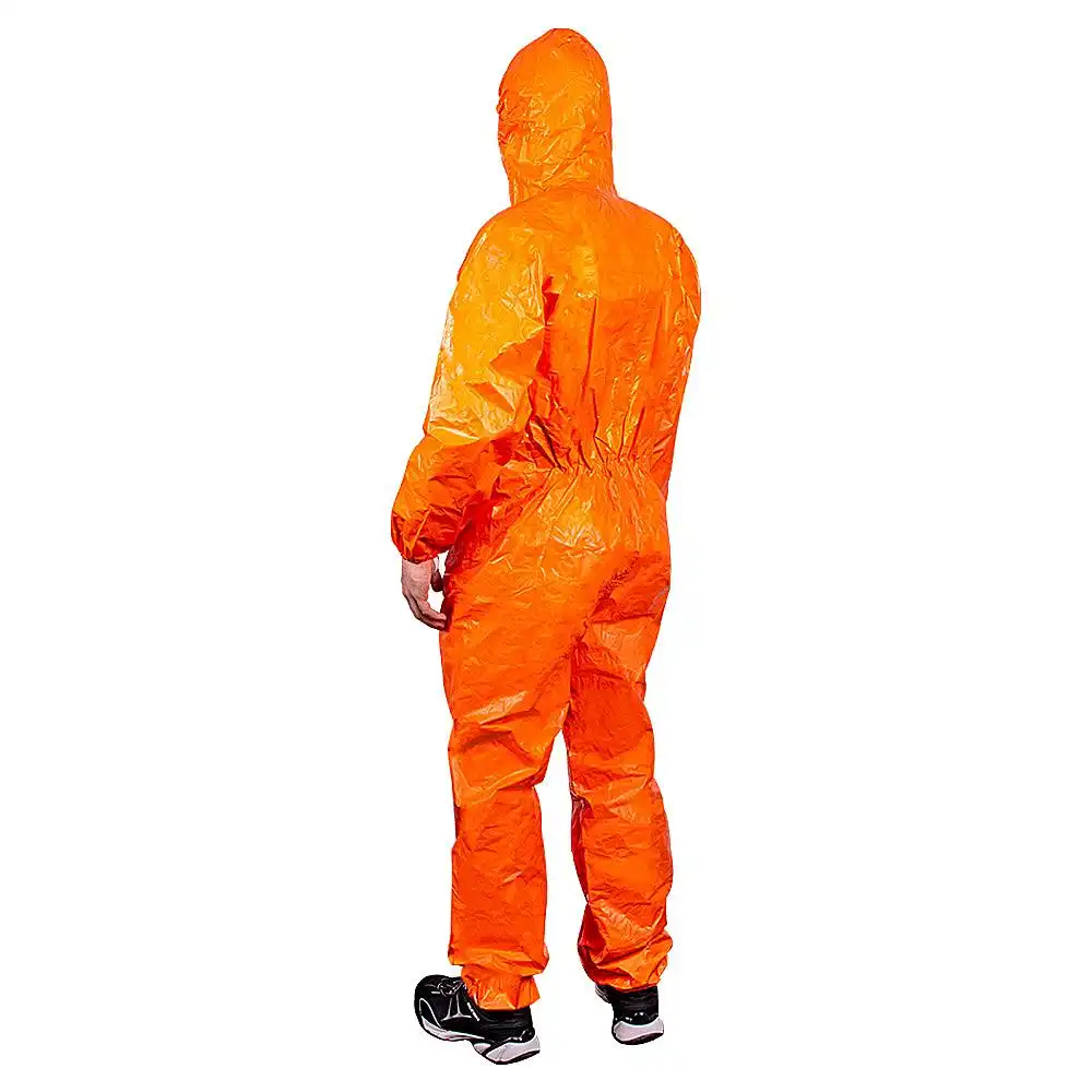 Chemie-Schutzoverall Typ 3/4/5/6 "Tychem® F" orange in XL - Thumbnail 4