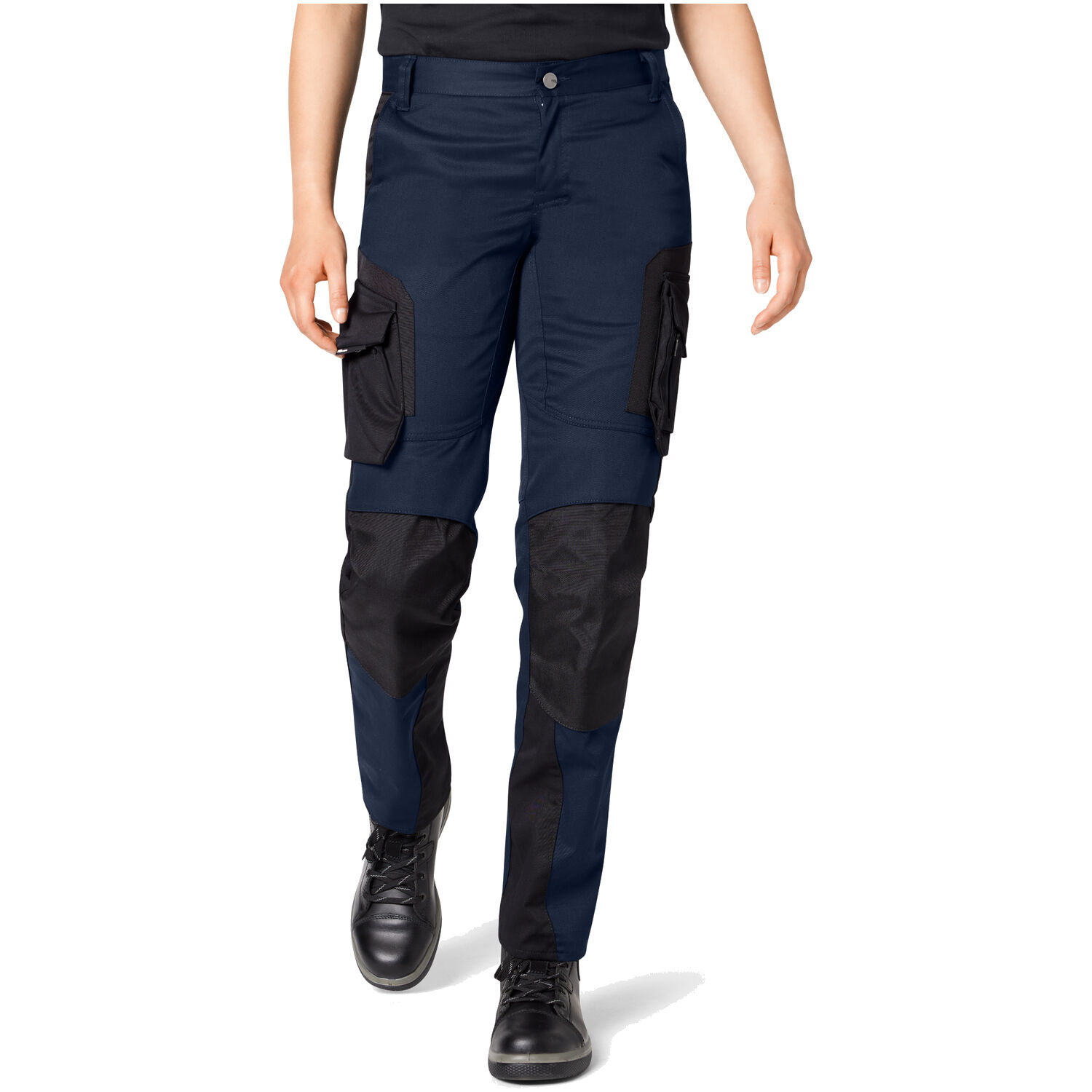 Damen Arbeitshose "ANNETTE" in marine/schwarz, 40 - Thumbnail 3