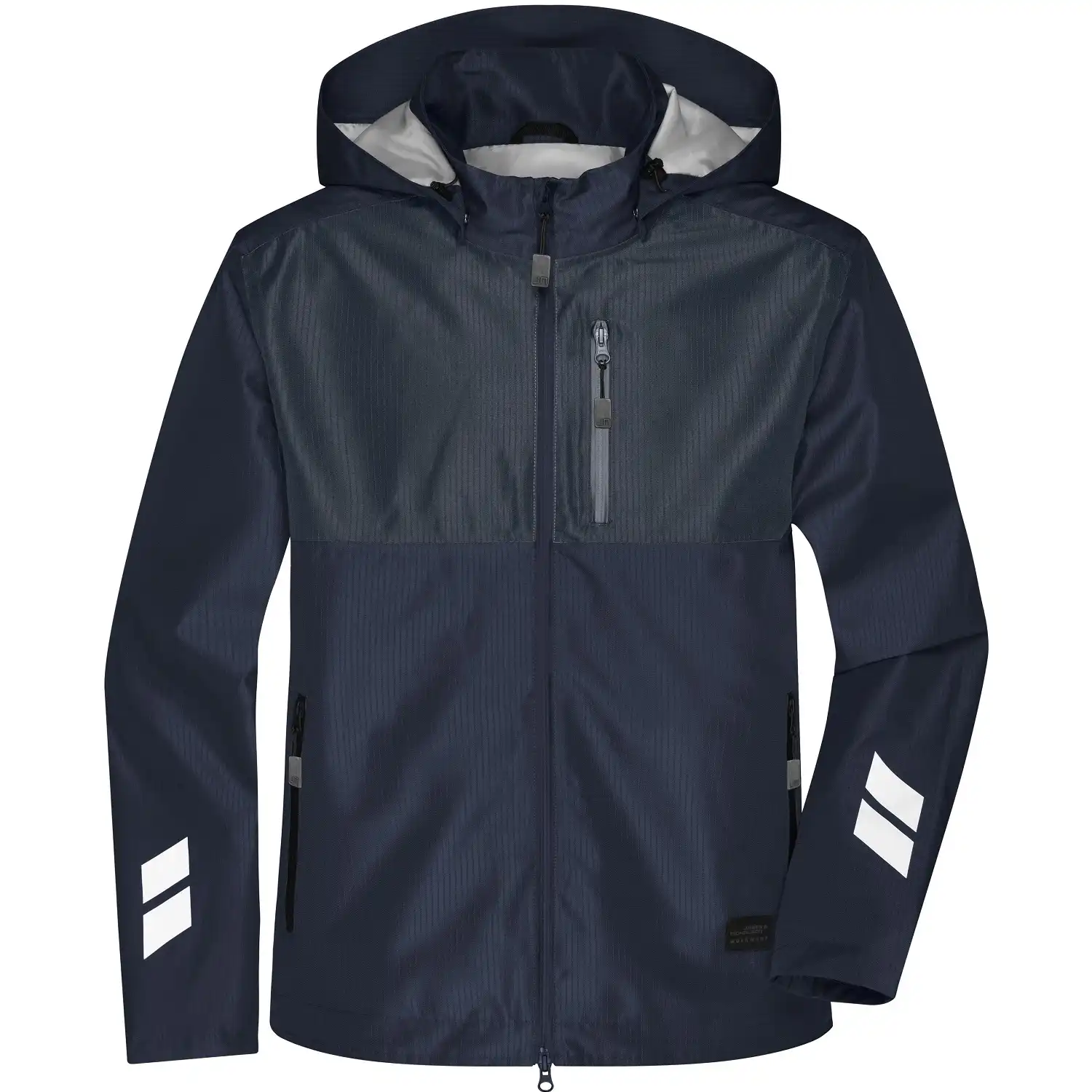 Hardshell Regenjacke "JN1814" in navy/carbon, 3XL - Bild 1