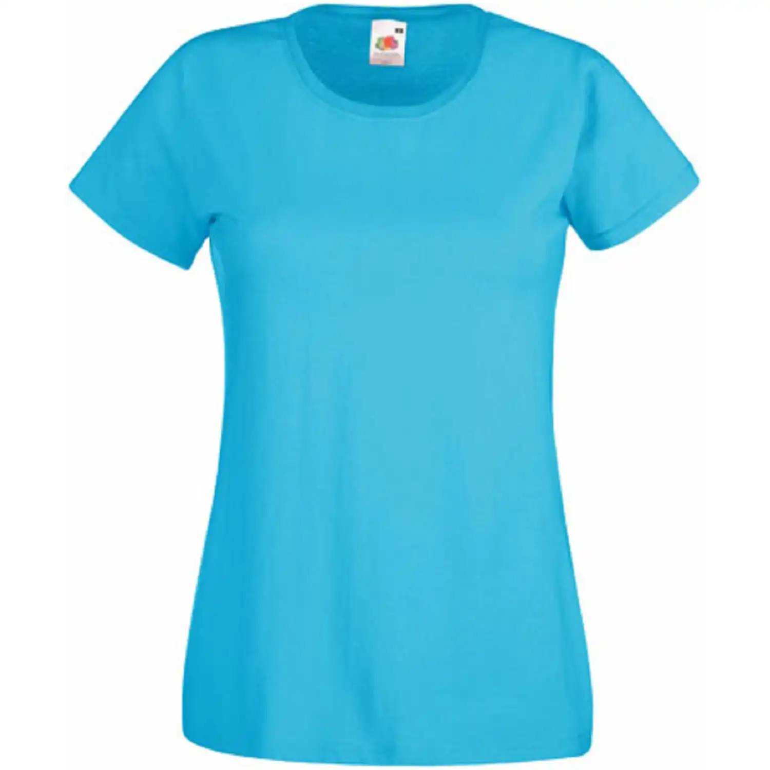 Damen T-Shirt "F288N" 100% Baumwolle Valueweight in azure blue, L - Bild 1