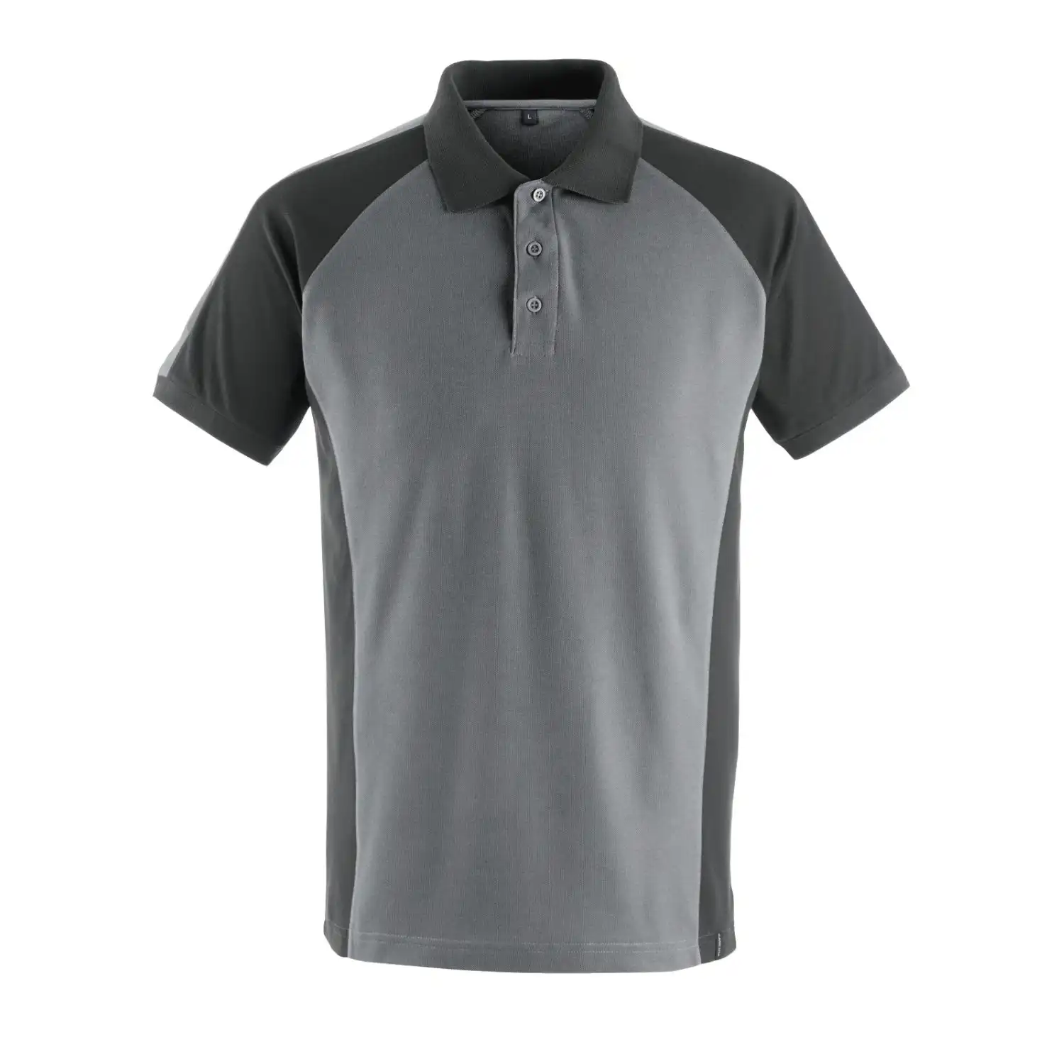 Polo-Shirt "BOTTROP" Unique in anthrazit/schwarz, L - Thumbnail 1