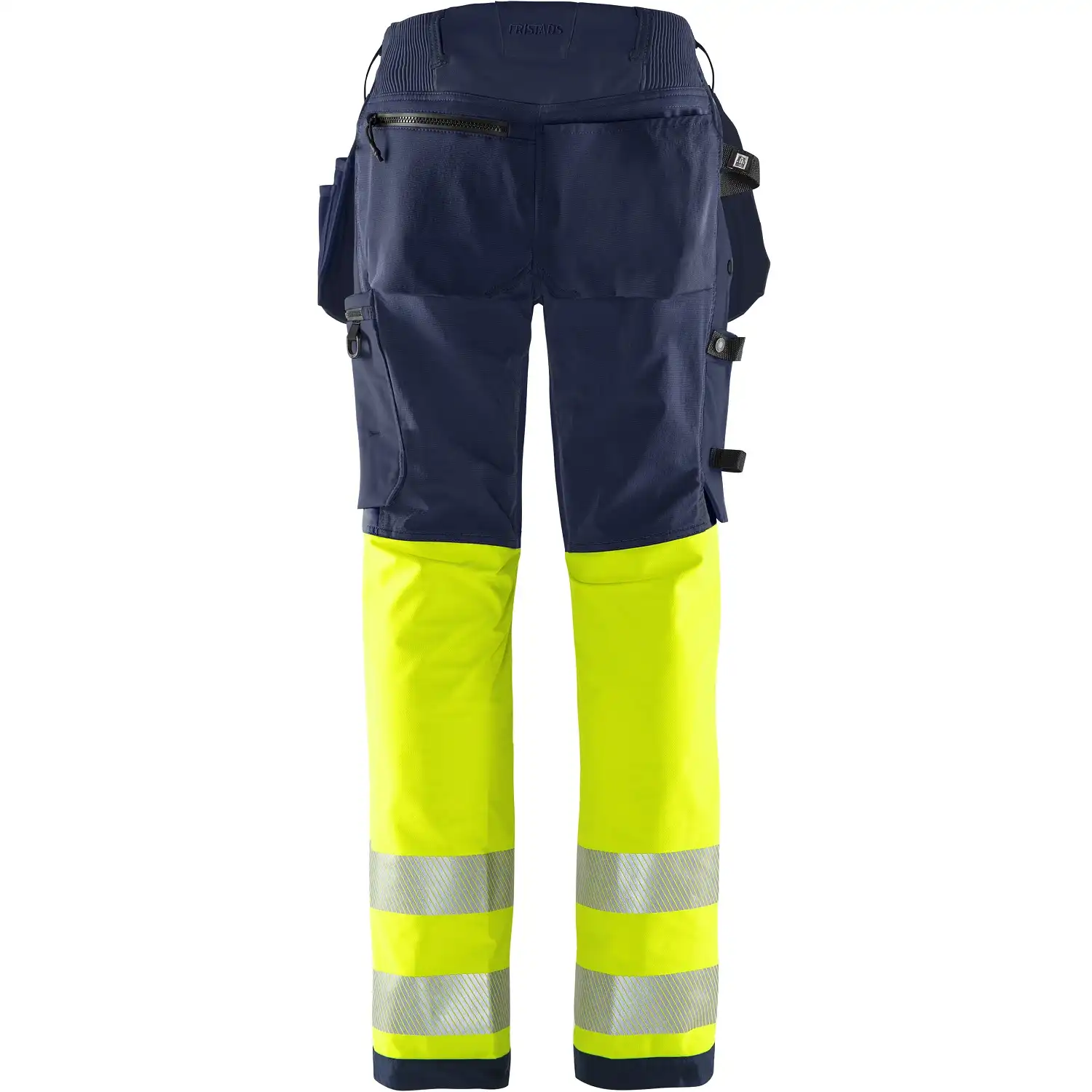 Damen Warnschutz Handwerkerhose "2663 GSTP" Green Stiby in gelb/marine, R34 - Thumbnail 2