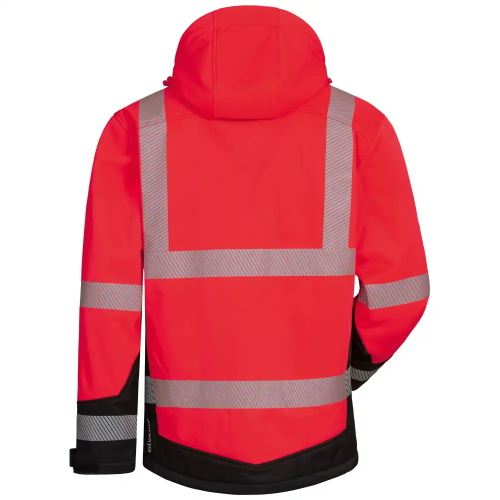 Winter Warnschutz Softshelljacke 2in1 in rot/schwarz, S - Thumbnail 2