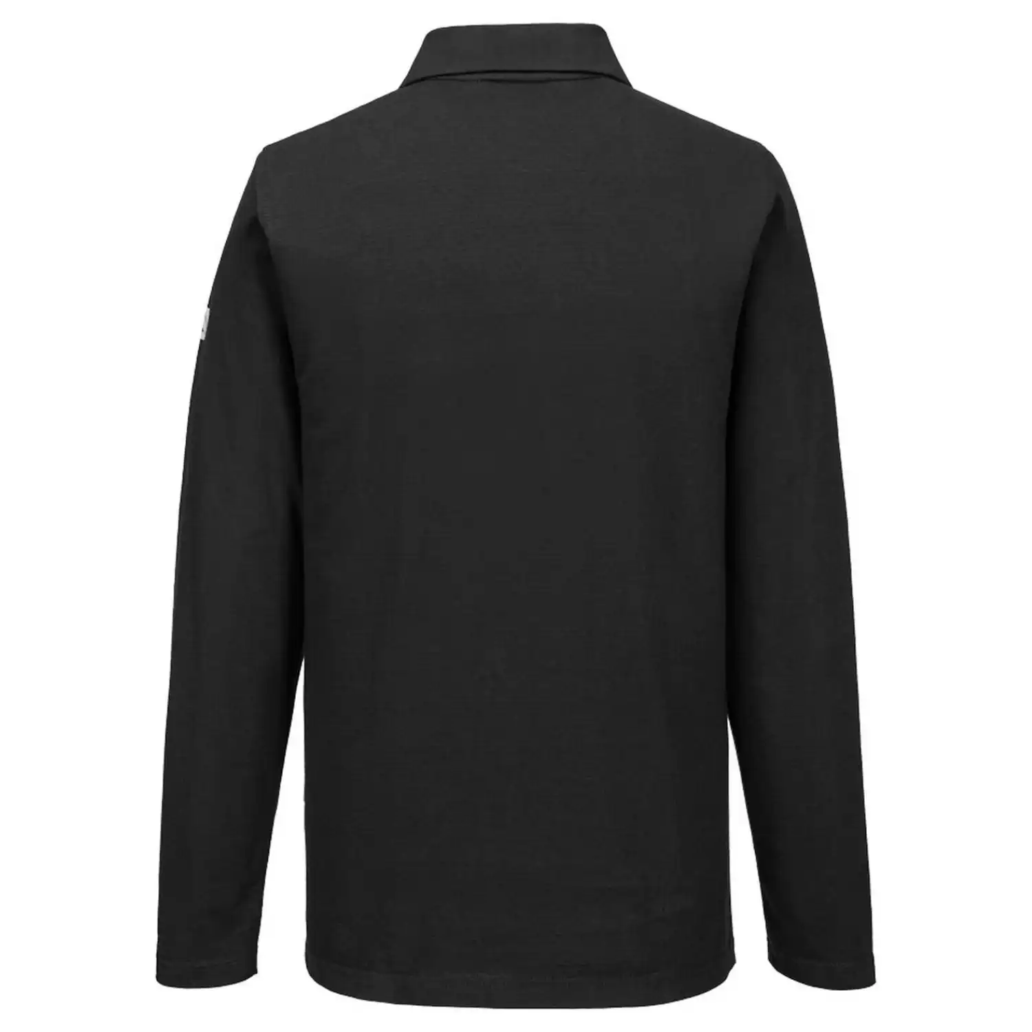 ESD Antistatik Poloshirt langarm "AS23" in schwarz, L - Thumbnail 2