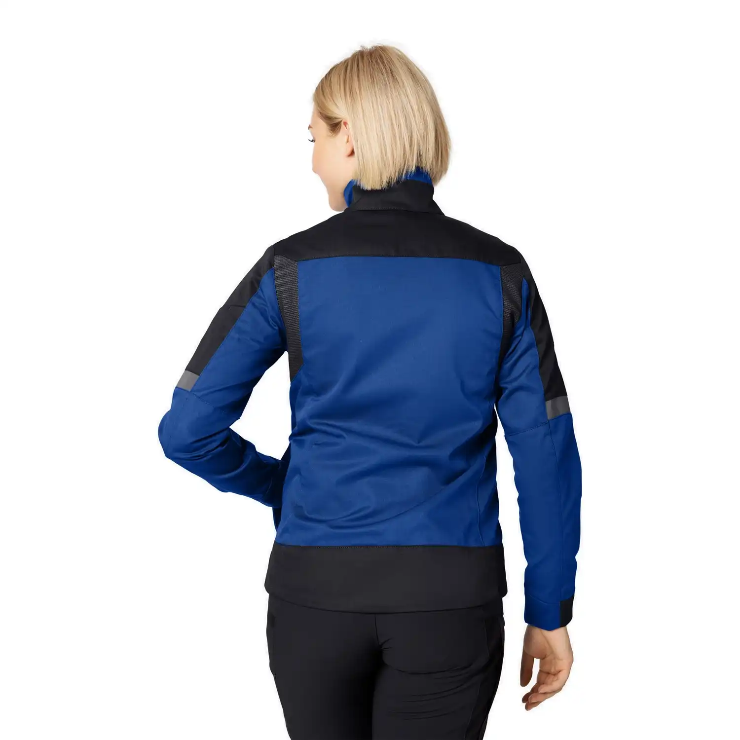 Damen Arbeitsjacke "ANDREA" in royalblau/schwarz, XXL - Thumbnail 2