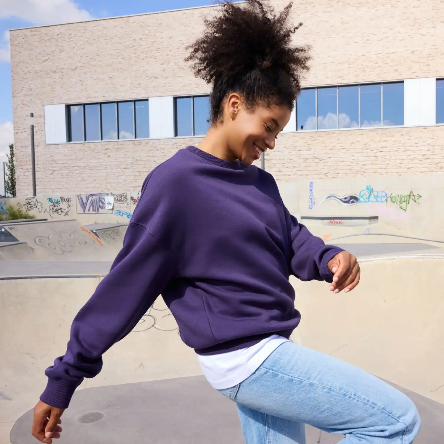 Unisex Sweatshirt "OVERSIZED SWEAT" 8042 in navy, 3XL - Thumbnail 5