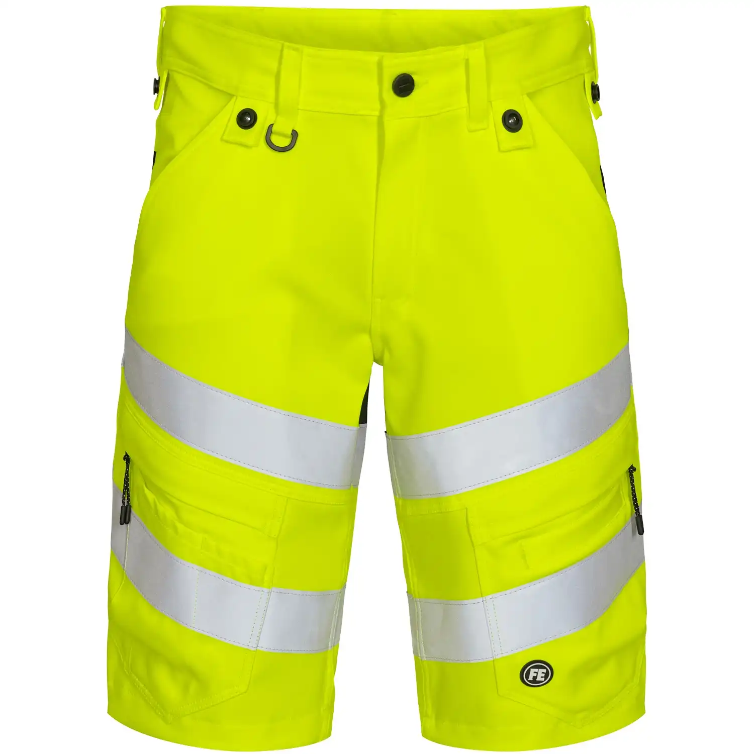 Warnschutz Stretch Shorts "6546-314" Safety in gelb/schwarz, 48 - Thumbnail 1