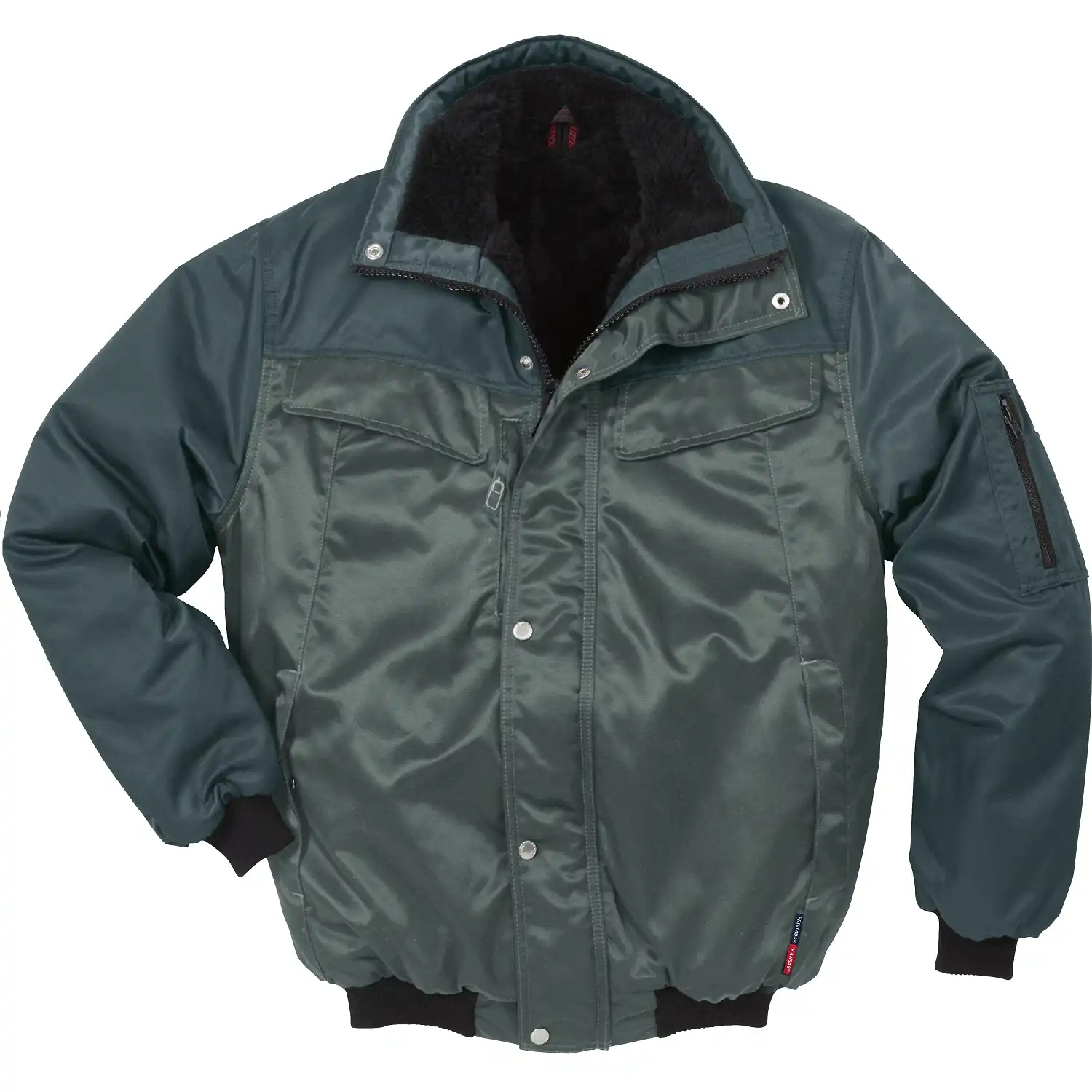 Pilotenjacke "4813" Icon Two Luxe in armygrün, S - Thumbnail 1