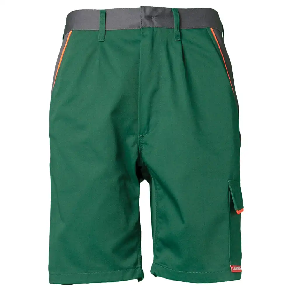 Arbeitsshorts "VISLINE" in grün/orange/schiefer, L - Bild 1