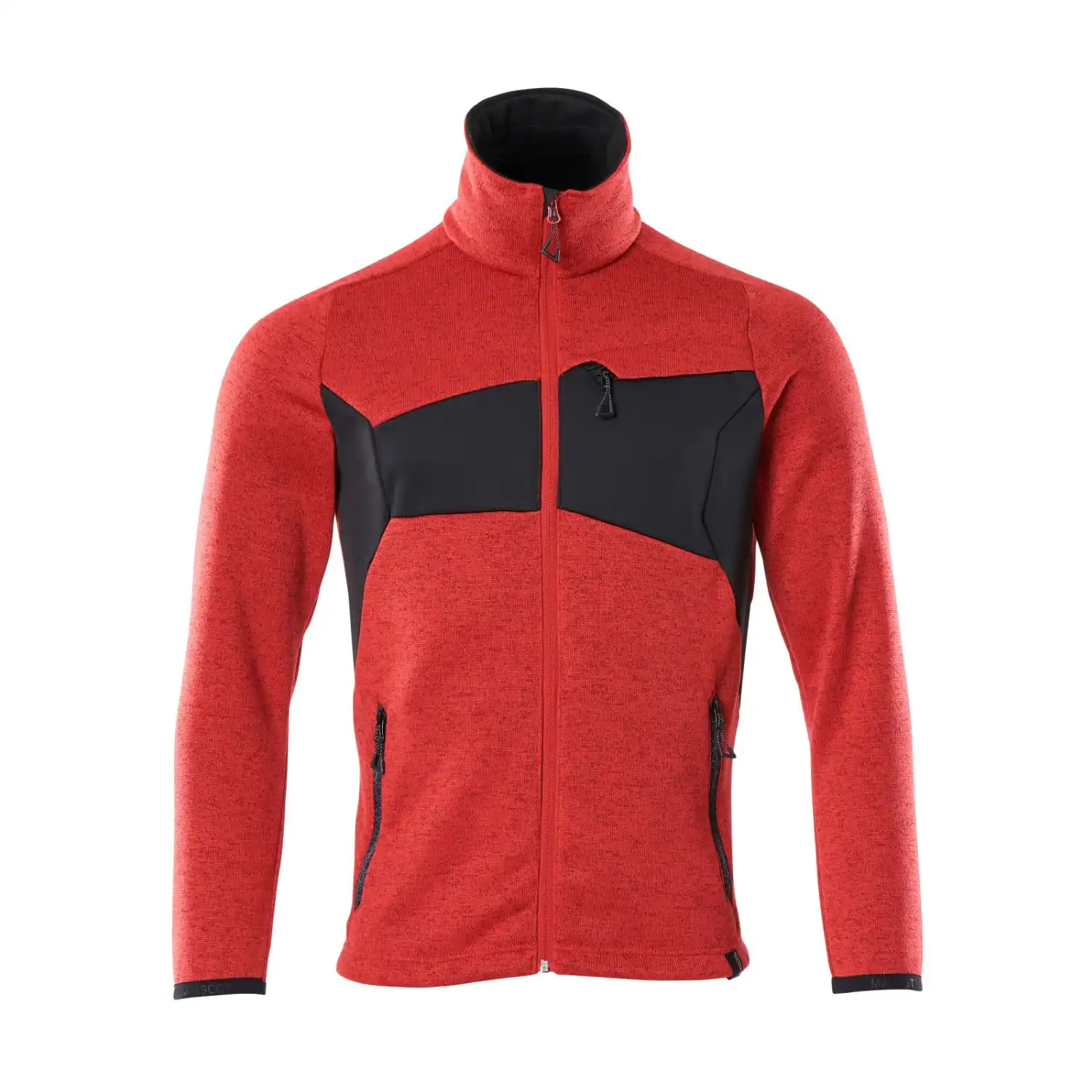 Strickjacke "ACCELERATE" in verkehrsrot/schwarz, L - Thumbnail 1