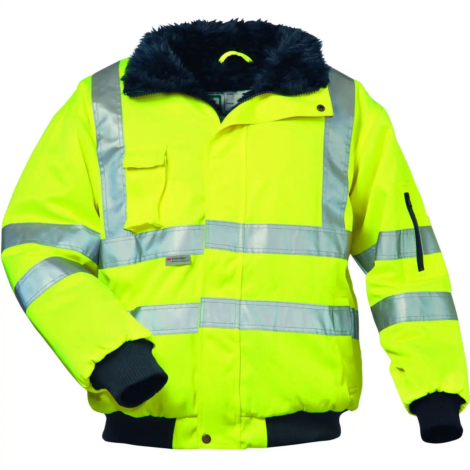 Warnschutz-Pilotenjacke "FRIEDRICH"gelb in 3XL - Thumbnail 1