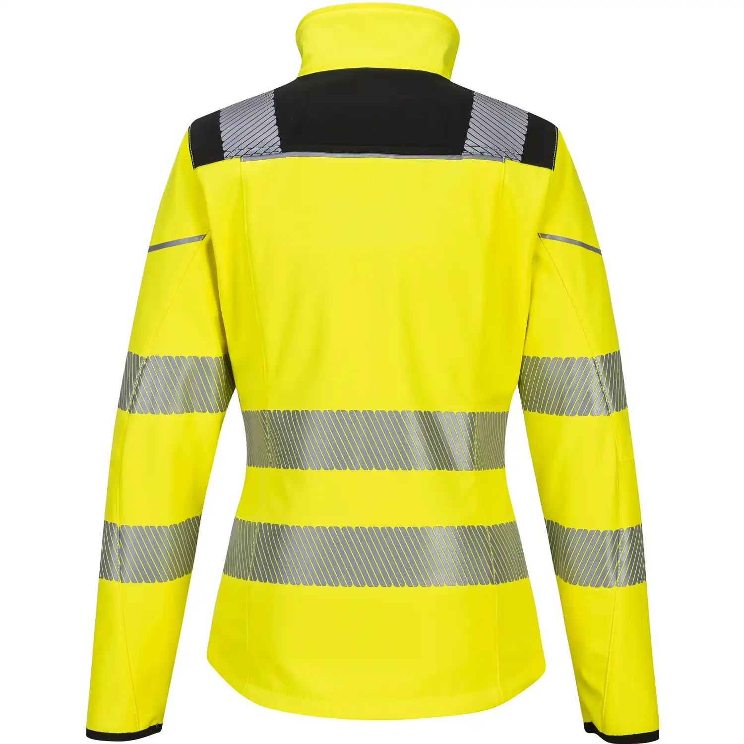 Damen Warnschutz Softshelljacke "PW381" PW3 gelb/schwarz in XL - Thumbnail 2