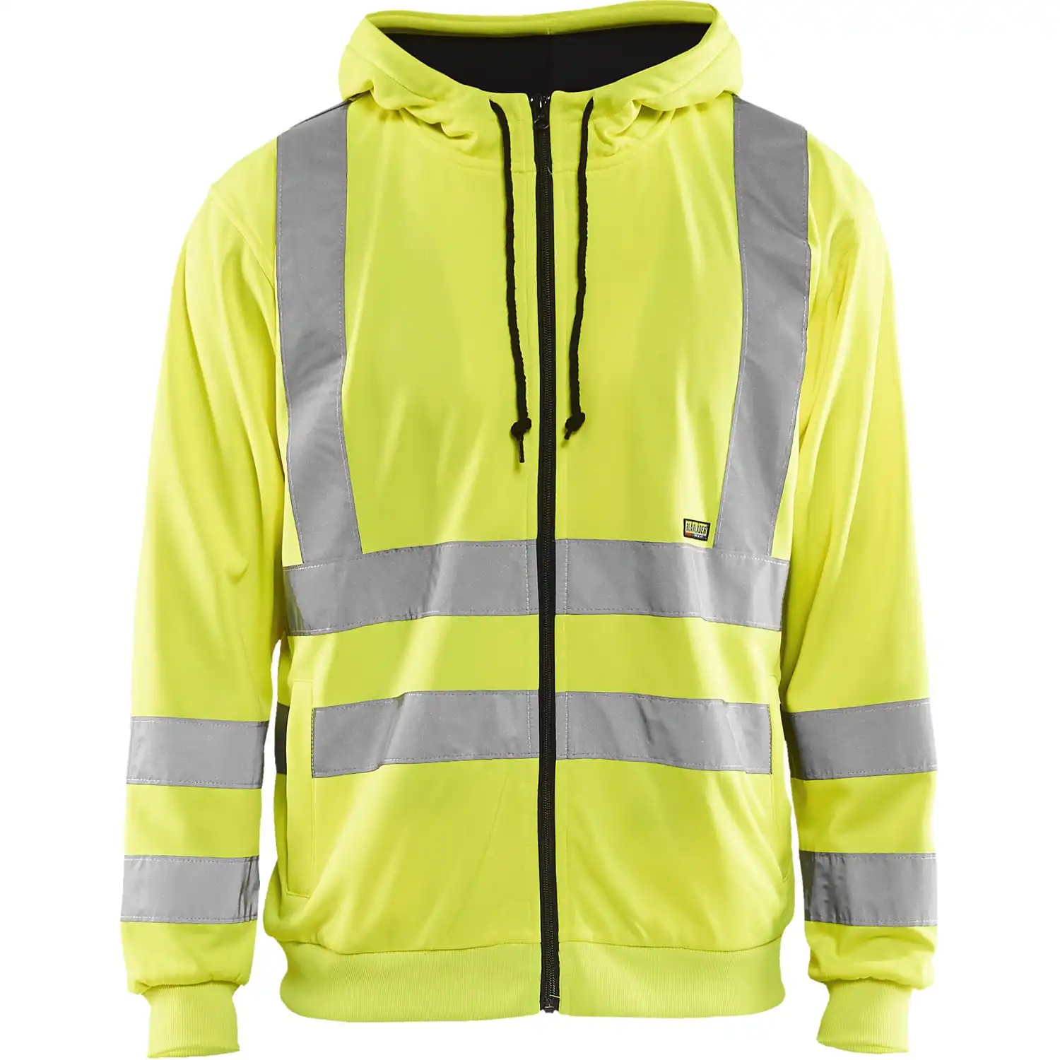 Warnschutz Kapuzen-Sweatjacke "3346" in gelb, 3XL - Thumbnail 1