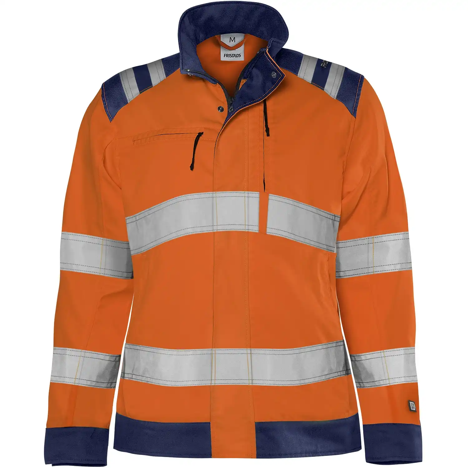 Damen Warnschutz Bundjacke "4068 GPLU" Green Trofta in orange/marine, S - Thumbnail 1