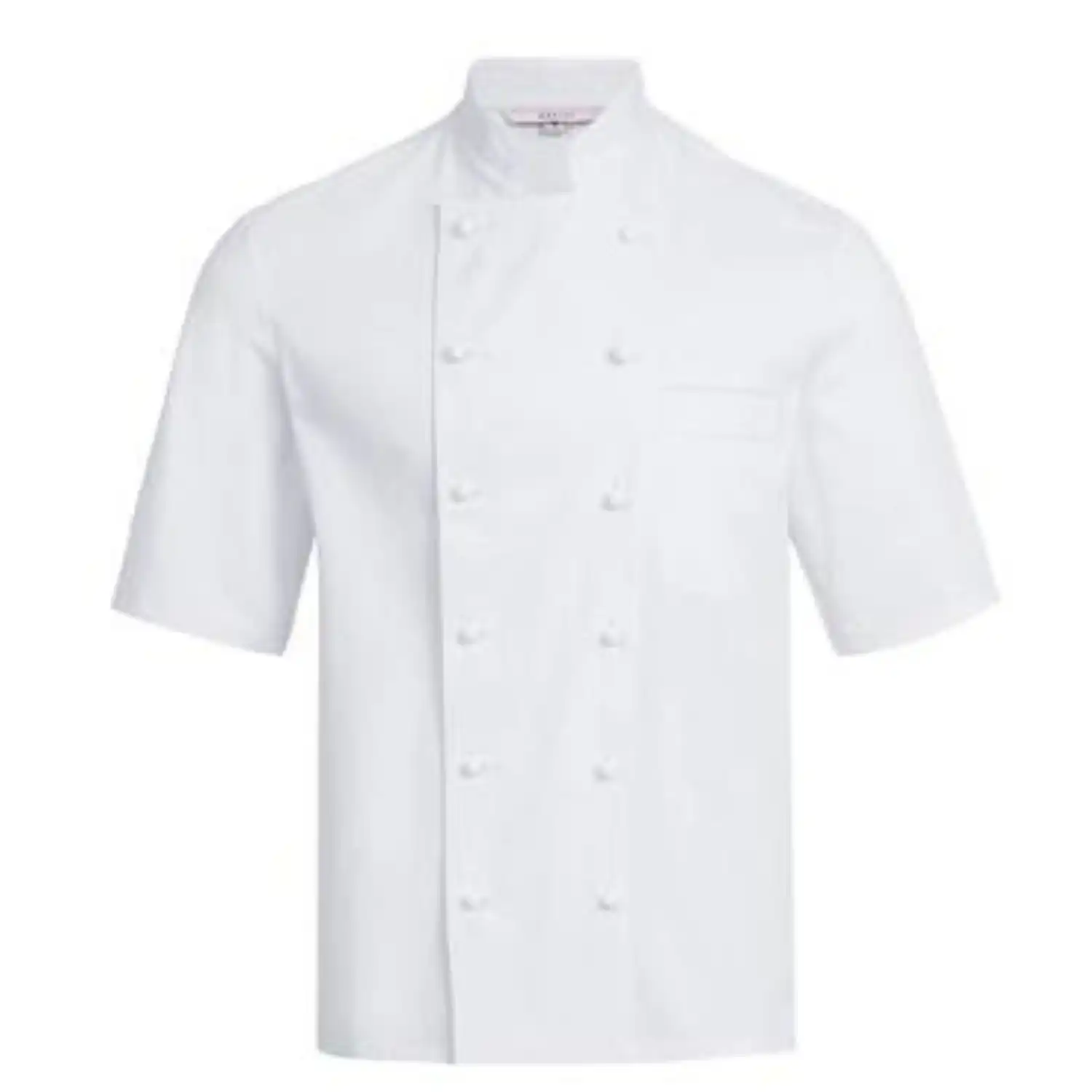 Kochjacke Kurzarm "5567" in L, Weiß - Thumbnail 1