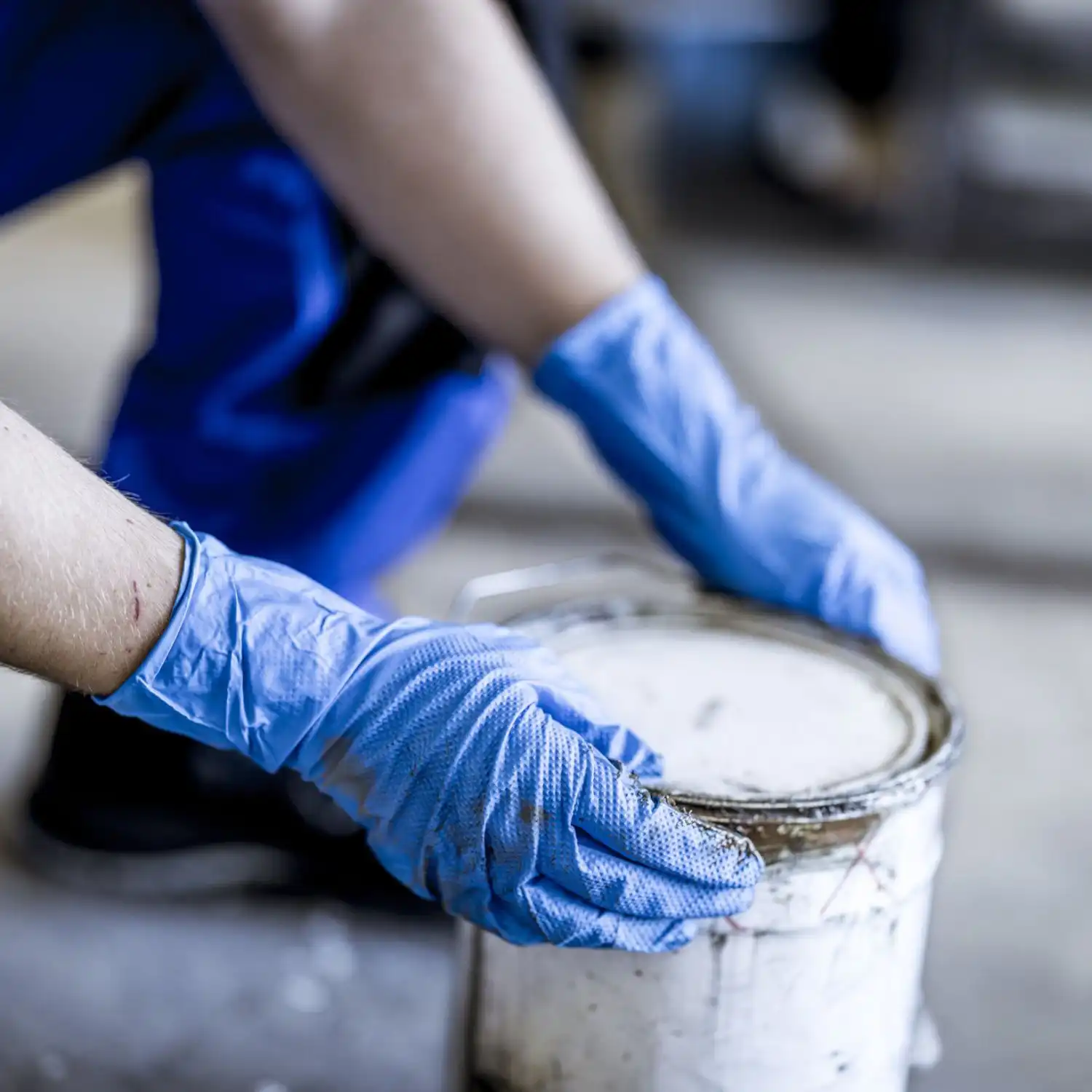 Nitril Einweghandschuhe "TOUGH GRIP N 300" blau | 50 Stk. in 8 (M) - Thumbnail 3