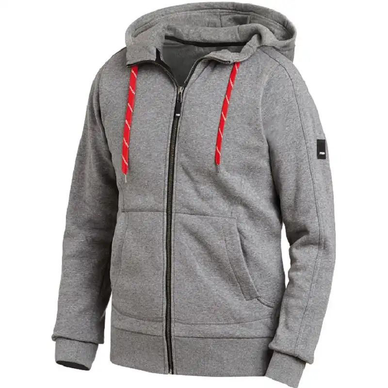 Kapuzen-Sweatjacke "BENNO" grau in XL - Thumbnail 1