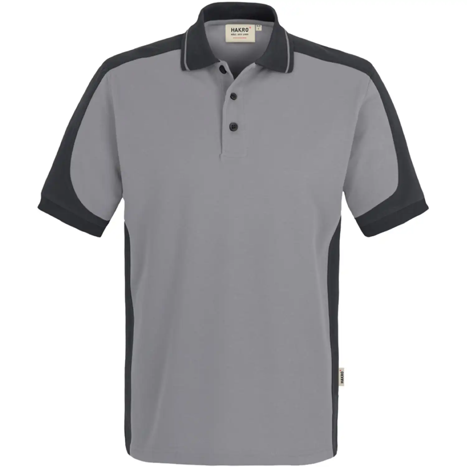 Polo-Shirt "PERFORMANCE CONTRAST" 839 in titan, L - Thumbnail 1
