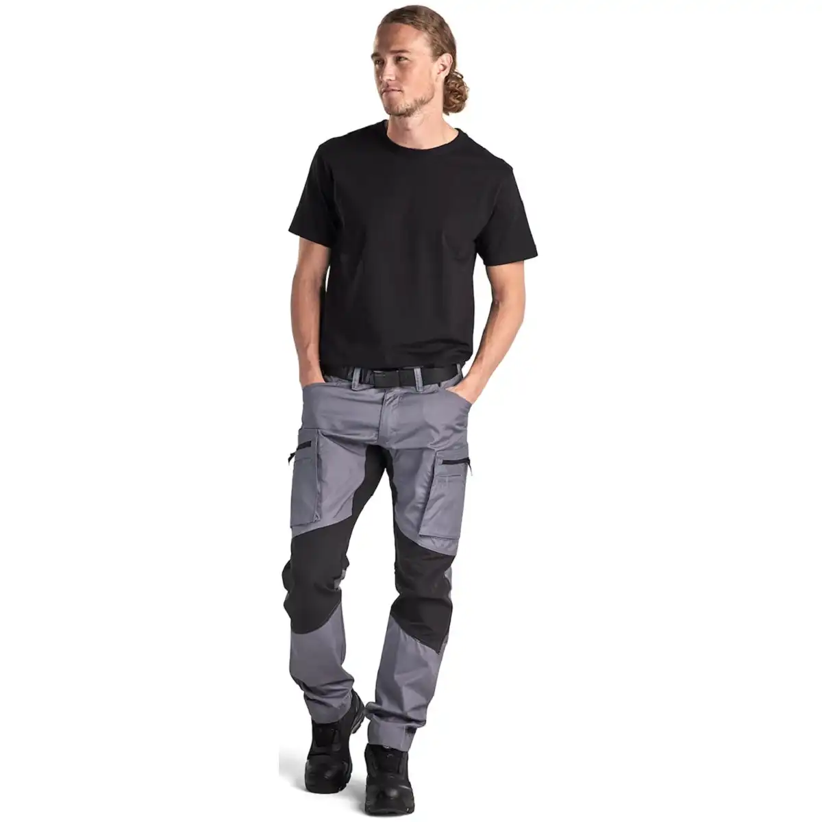 Service Bundhose "1459-1845"  166 g/m² in grau/schwarz, 50 - Thumbnail 3