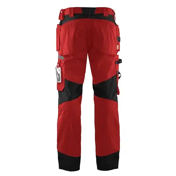 Handwerkerhose "1555" in rot/schwarz, C146 - Thumbnail 2