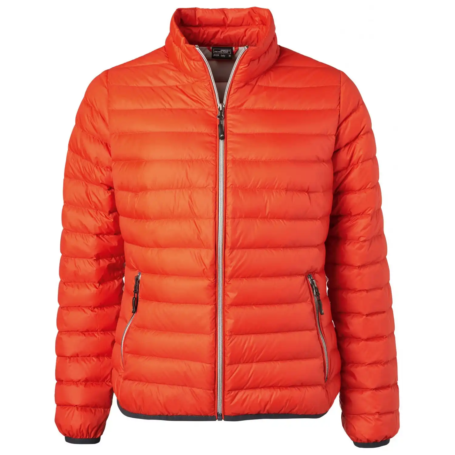 Damen Daunenjacke "JN1139" in burnt-orange/silver, M - Bild 1