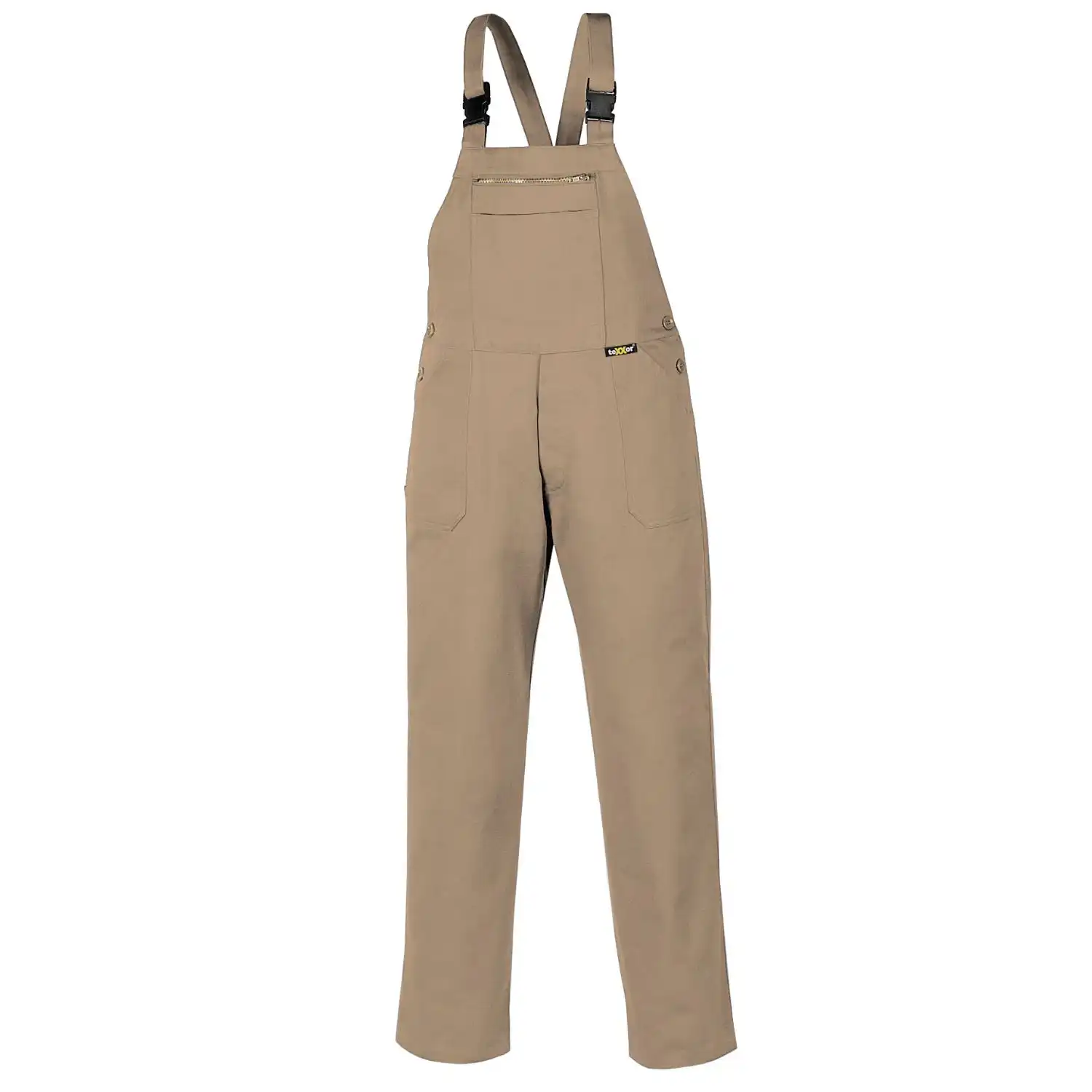 Latzhose 290g/m² "BASIC" Baumwolle in khaki, 24 - Bild 1