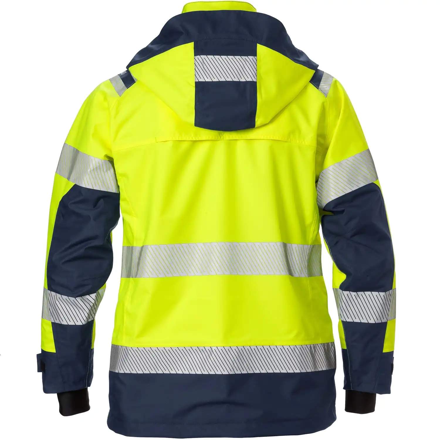 Damen Warnschutz Regenjacke "4518 GTT" in gelb/marine, M - Thumbnail 2